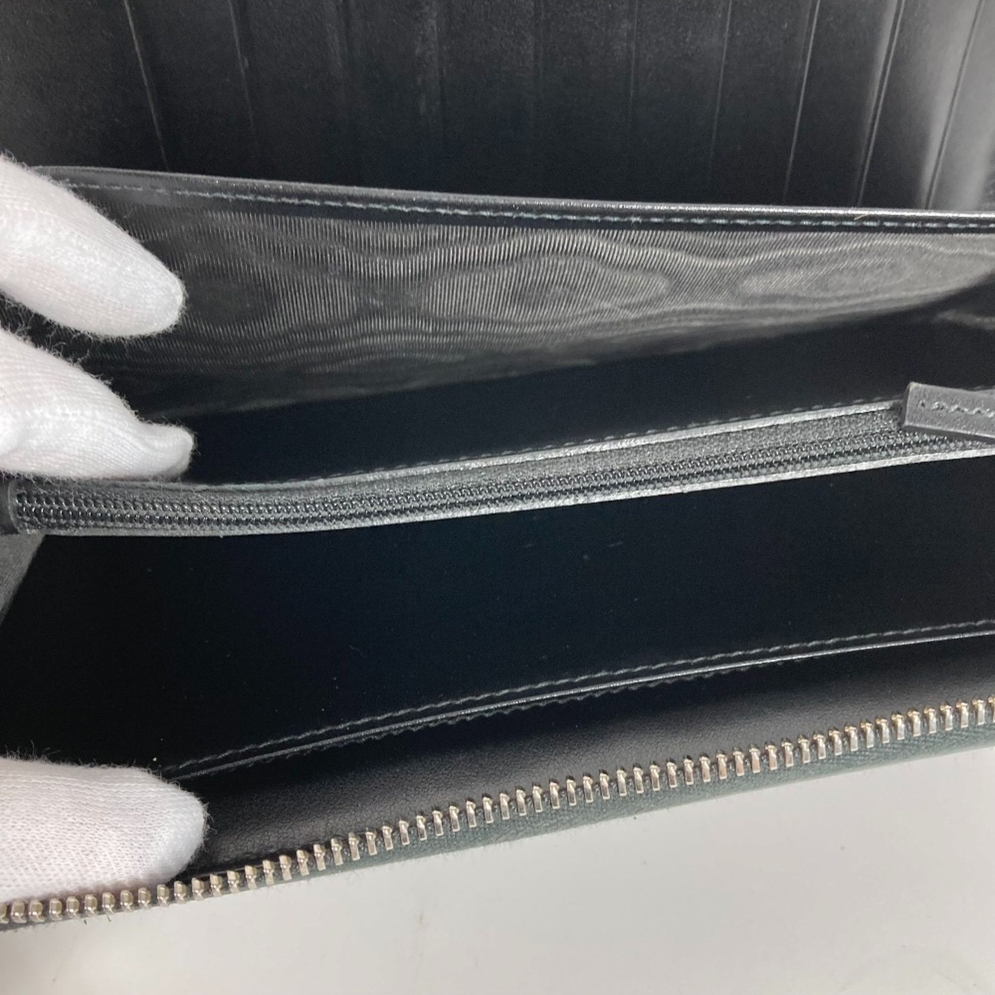 Gucci Gucci 625563 GG embossed long wallet Organizer Zip Around Long Wallet Black Size ONE SIZE - 11 Thumbnail