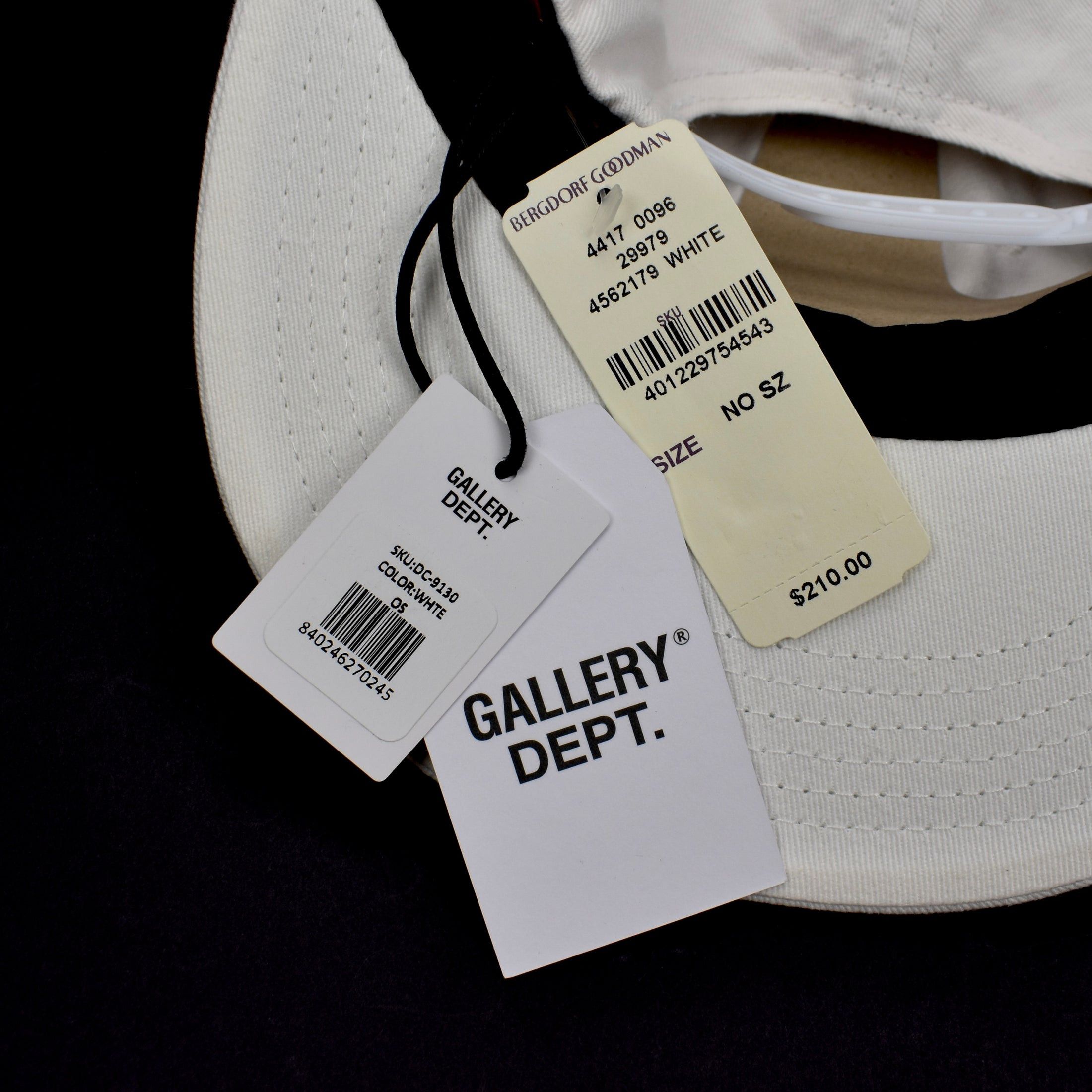 Gallery Dept. Gallery Dept. DEPT Logo Embroidered Hat White Size ONE SIZE - 5 Thumbnail