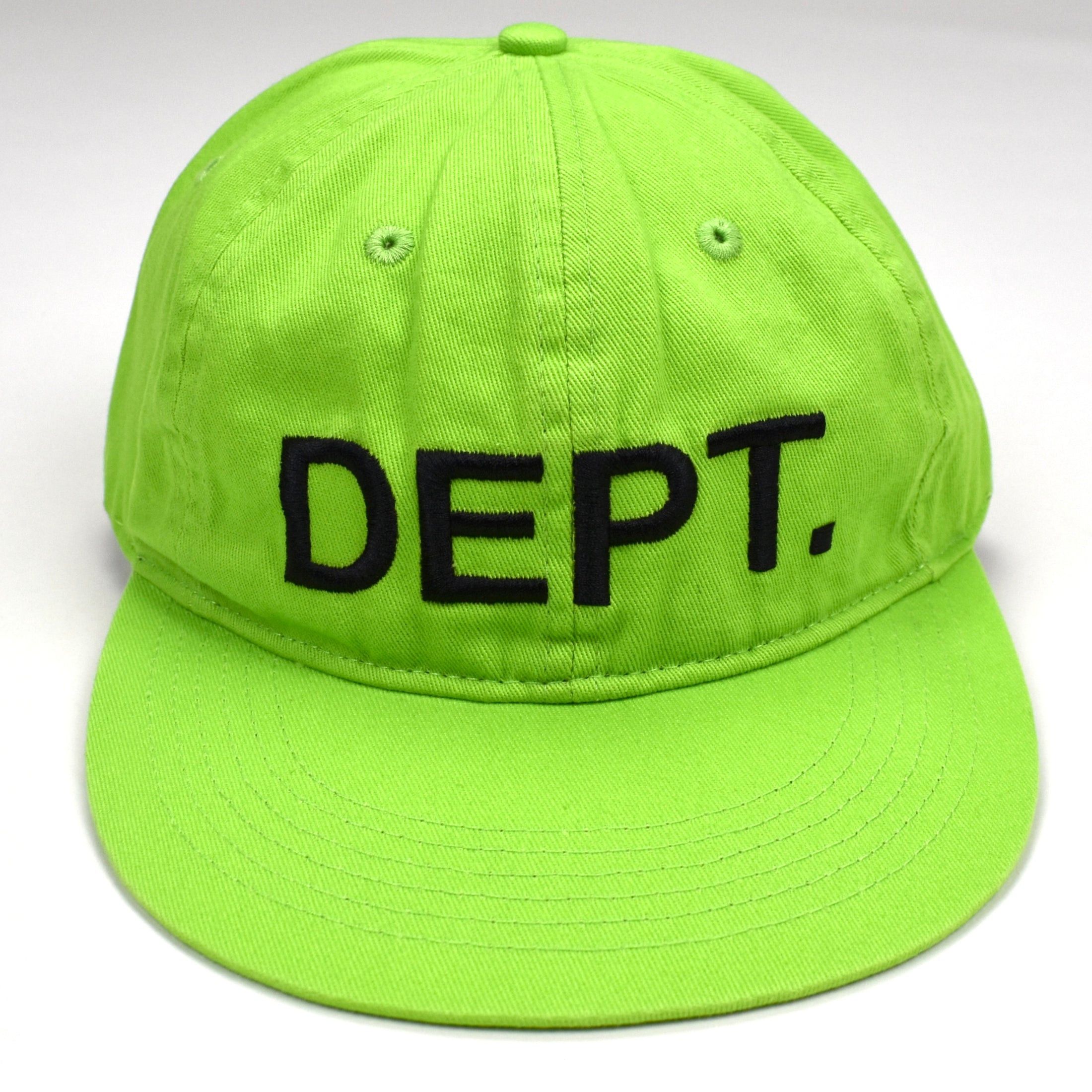 Gallery Dept. Gallery Dept. DEPT Logo Embroidered Hat Lime Green Size ONE SIZE - 2 Thumbnail