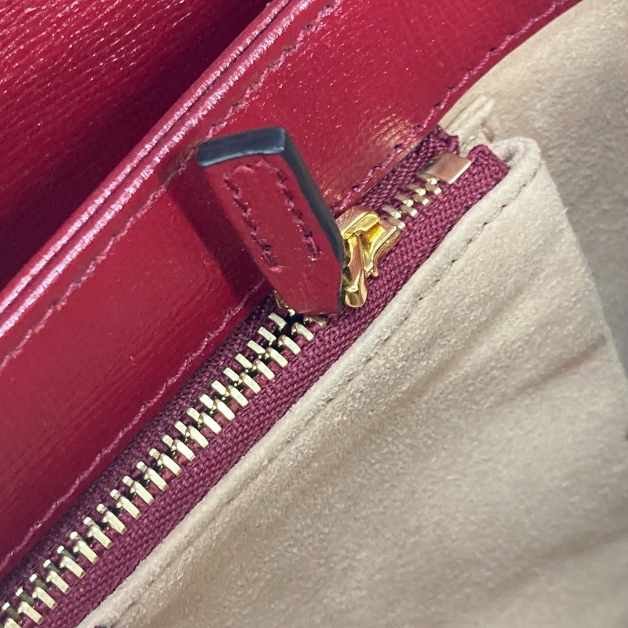 Gucci Gucci 602204 GG Supreme bag shawl Shoulder Bag Beige Red Size ONE SIZE - 13 Thumbnail