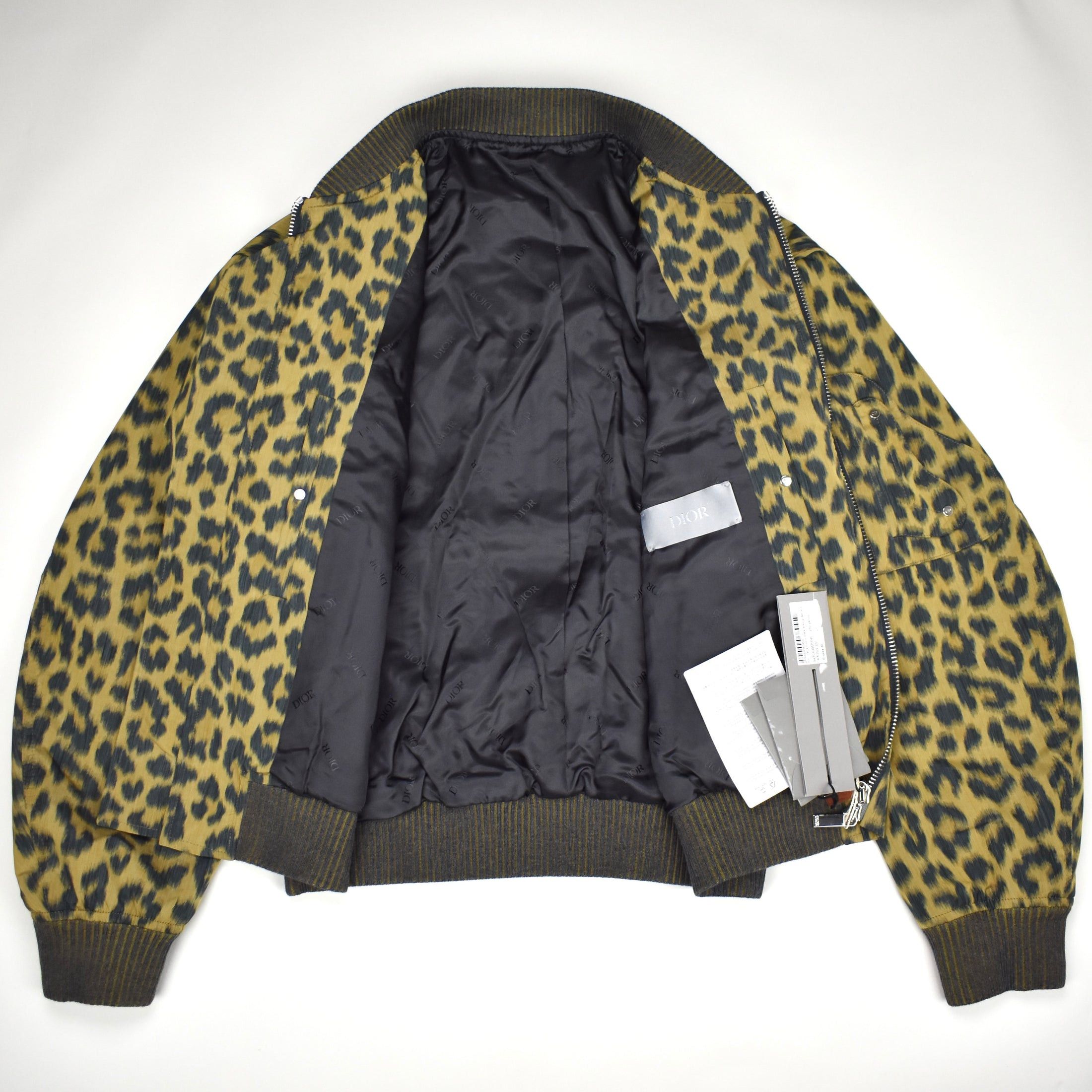 Dior DIOR Leopard Print Woven Bomber Jacket Saddle Pocket Size US M / EU 48-50 / 2 - 3 Thumbnail