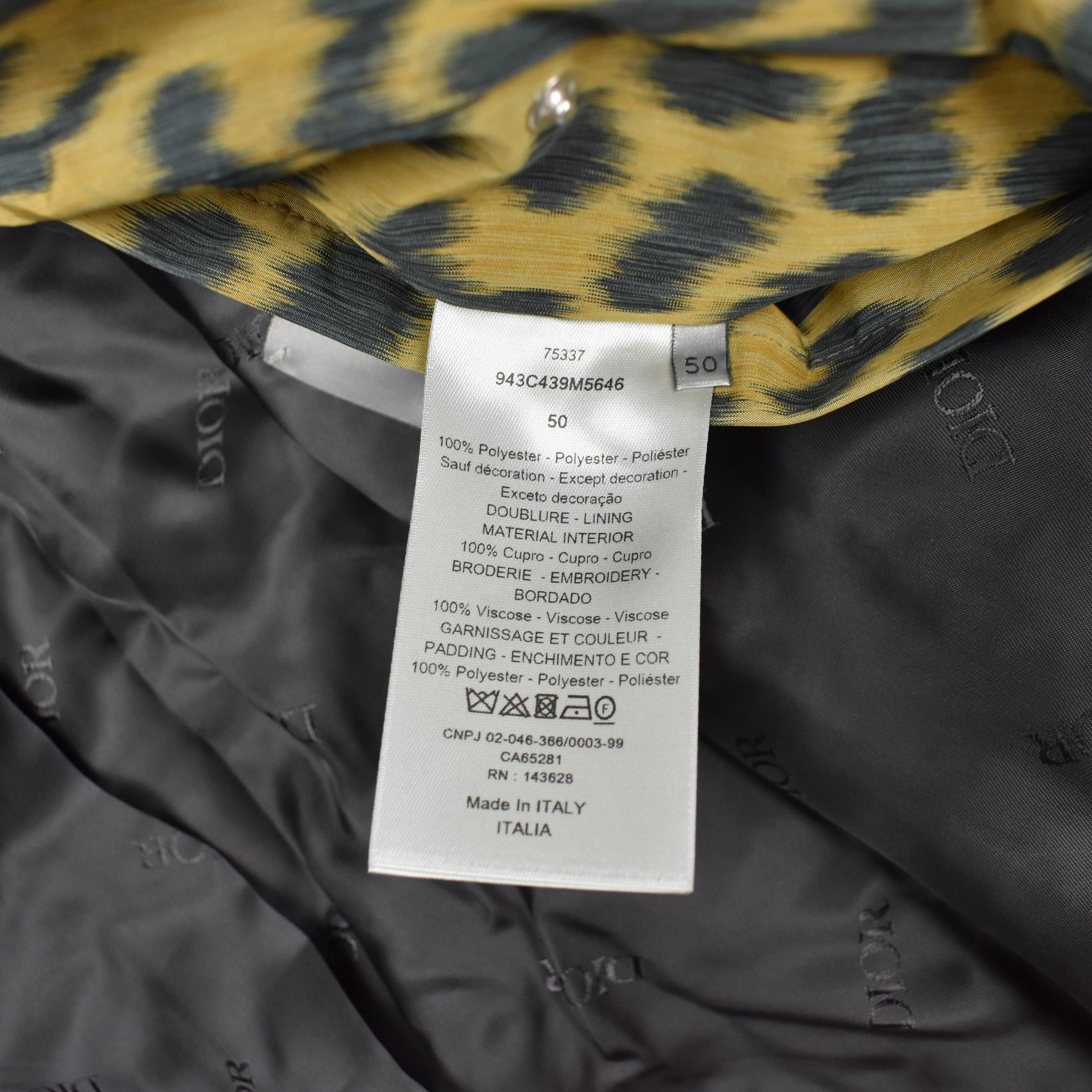 Dior DIOR Leopard Print Woven Bomber Jacket Saddle Pocket Size US M / EU 48-50 / 2 - 12 Thumbnail