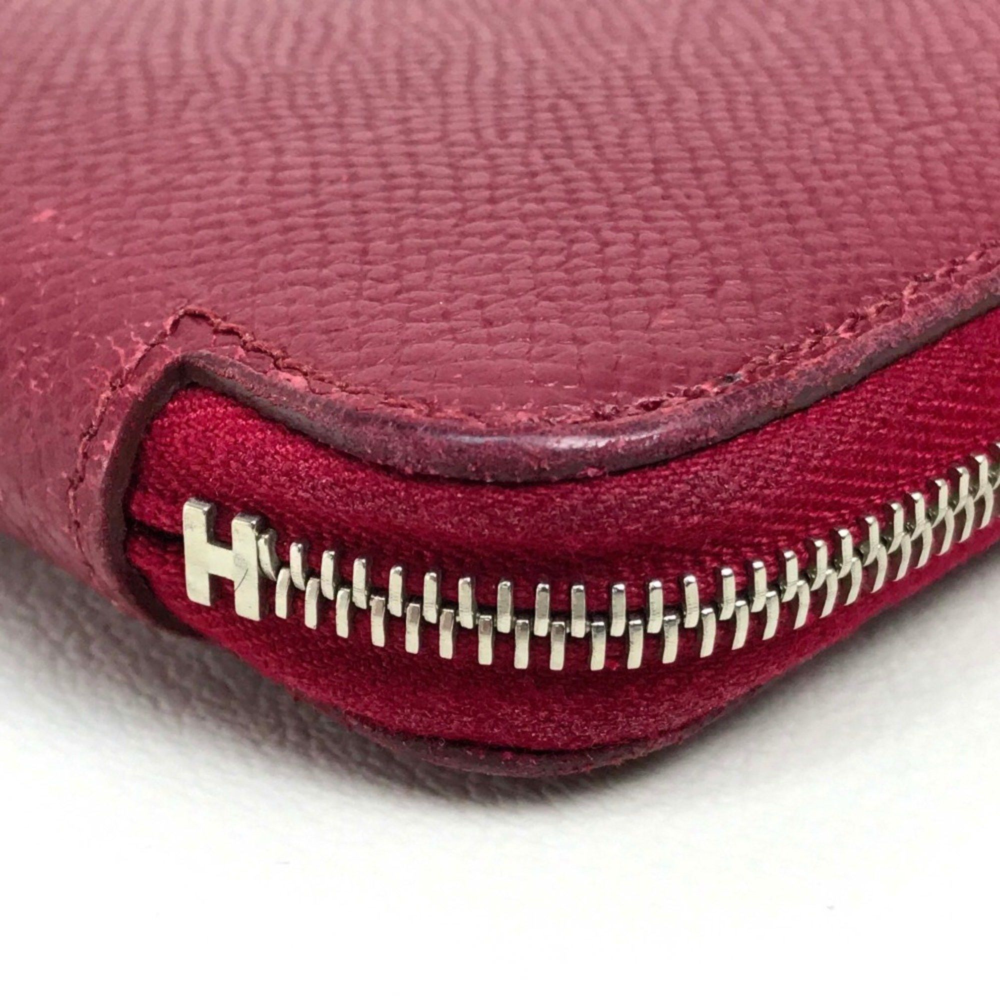 Hermes Hermes Silk-In Zip Around Long Wallet Ruby Size ONE SIZE - 4 Thumbnail