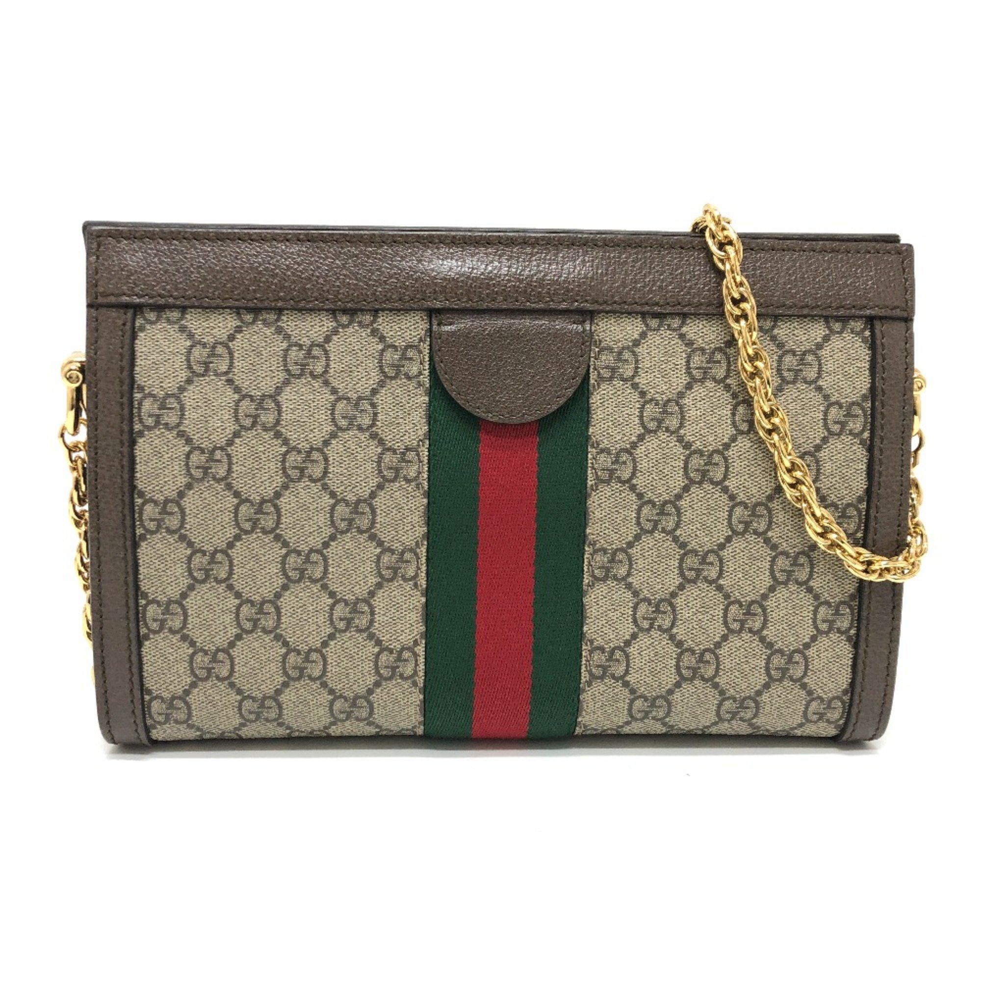 Gucci Gucci 503877 chain bag Shoulder Bag Brown GoldHardware Size ONE SIZE - 2 Thumbnail
