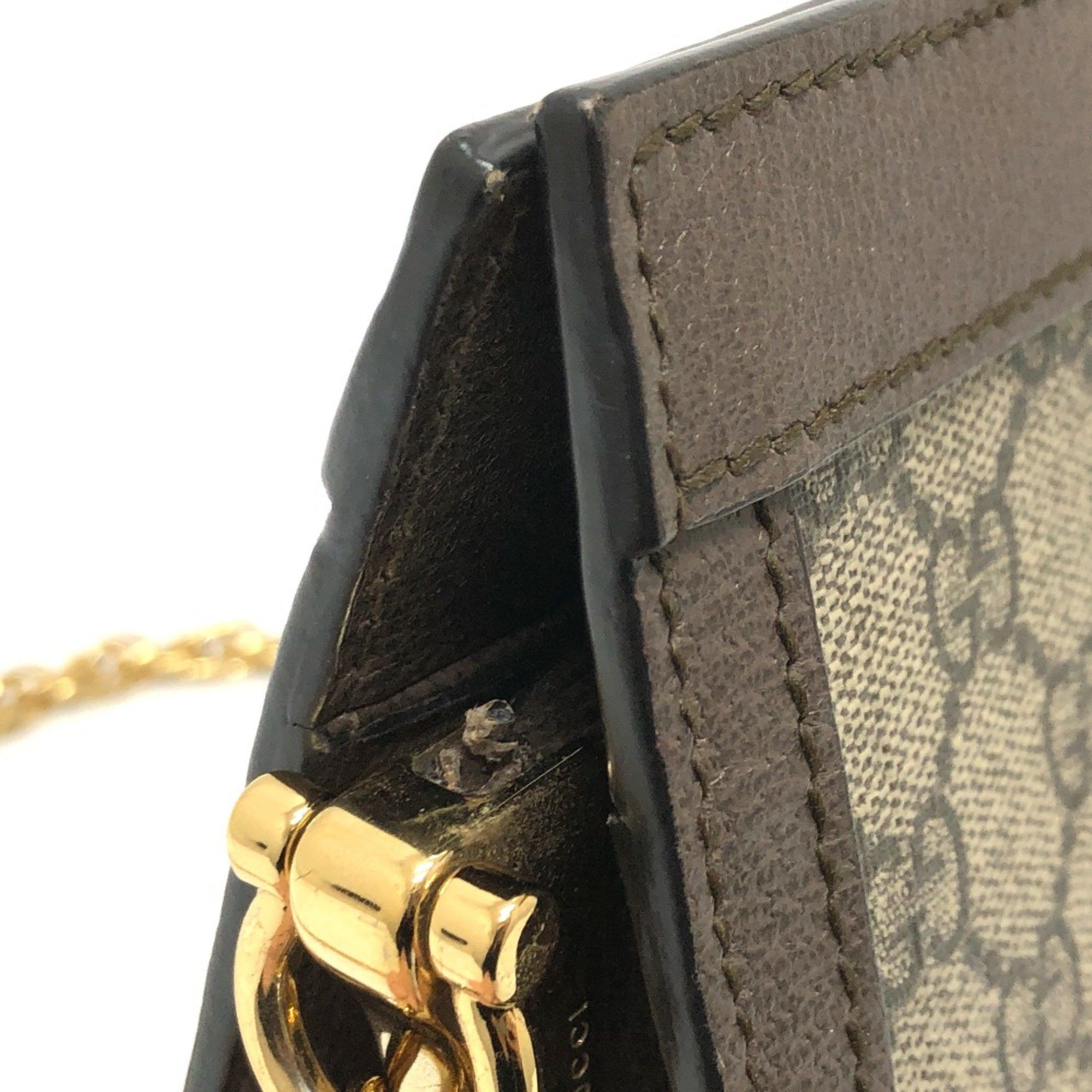 Gucci Gucci 503877 chain bag Shoulder Bag Brown GoldHardware Size ONE SIZE - 7 Thumbnail