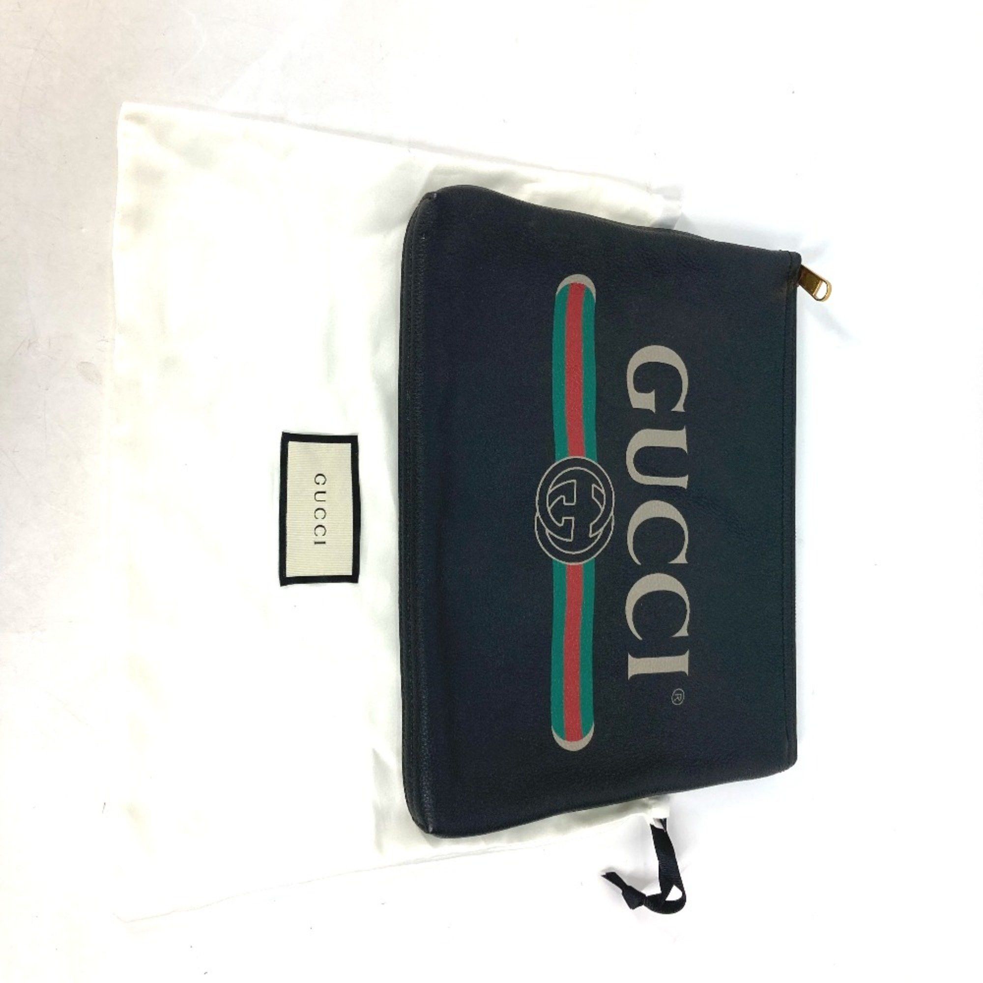 Gucci Gucci 500981 pouch bag Clutch bag Black Size ONE SIZE - 12 Thumbnail