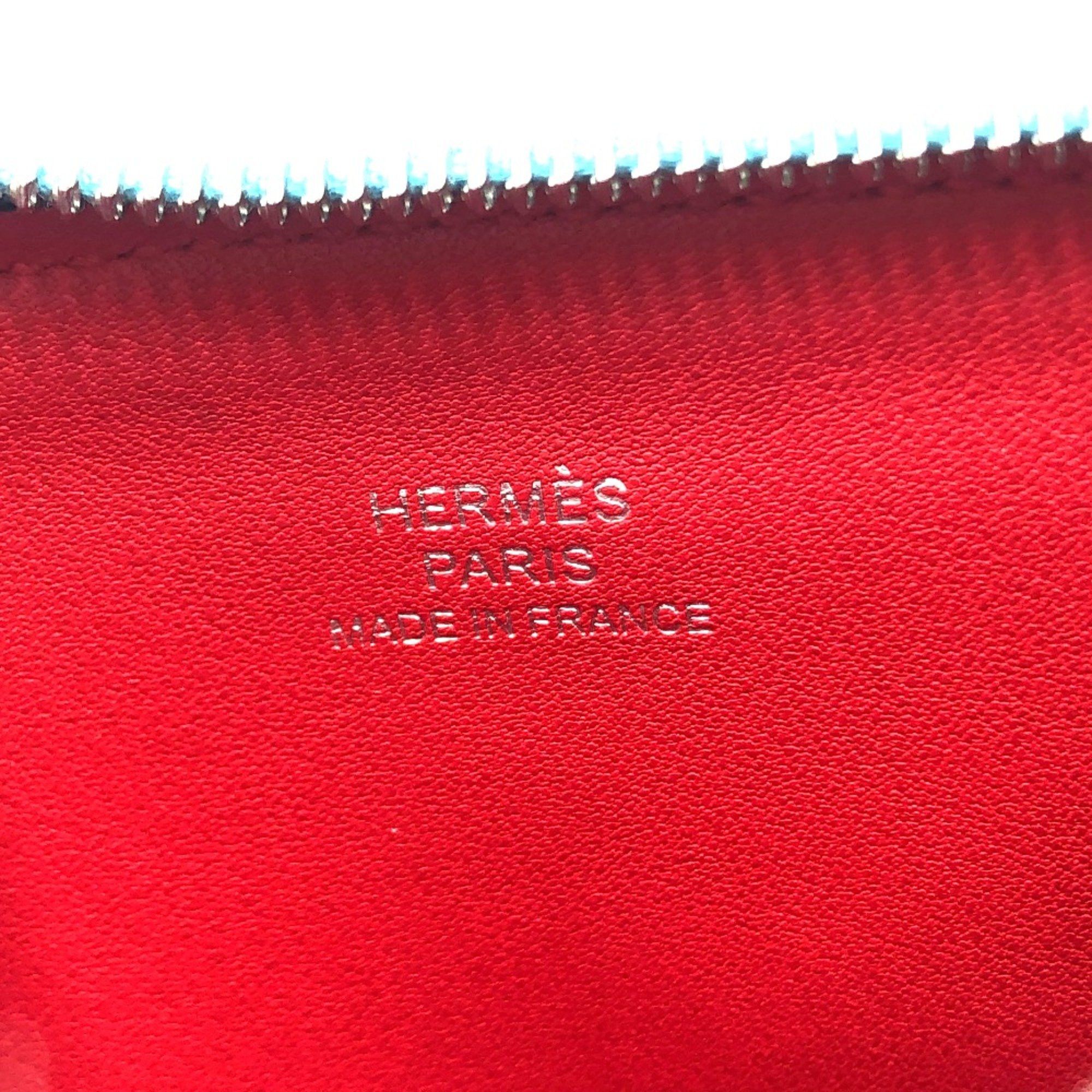 Hermes Hermes flat Cosmetics Pouch Pouch Brunol (estimated) blue Size ONE SIZE - 13 Thumbnail