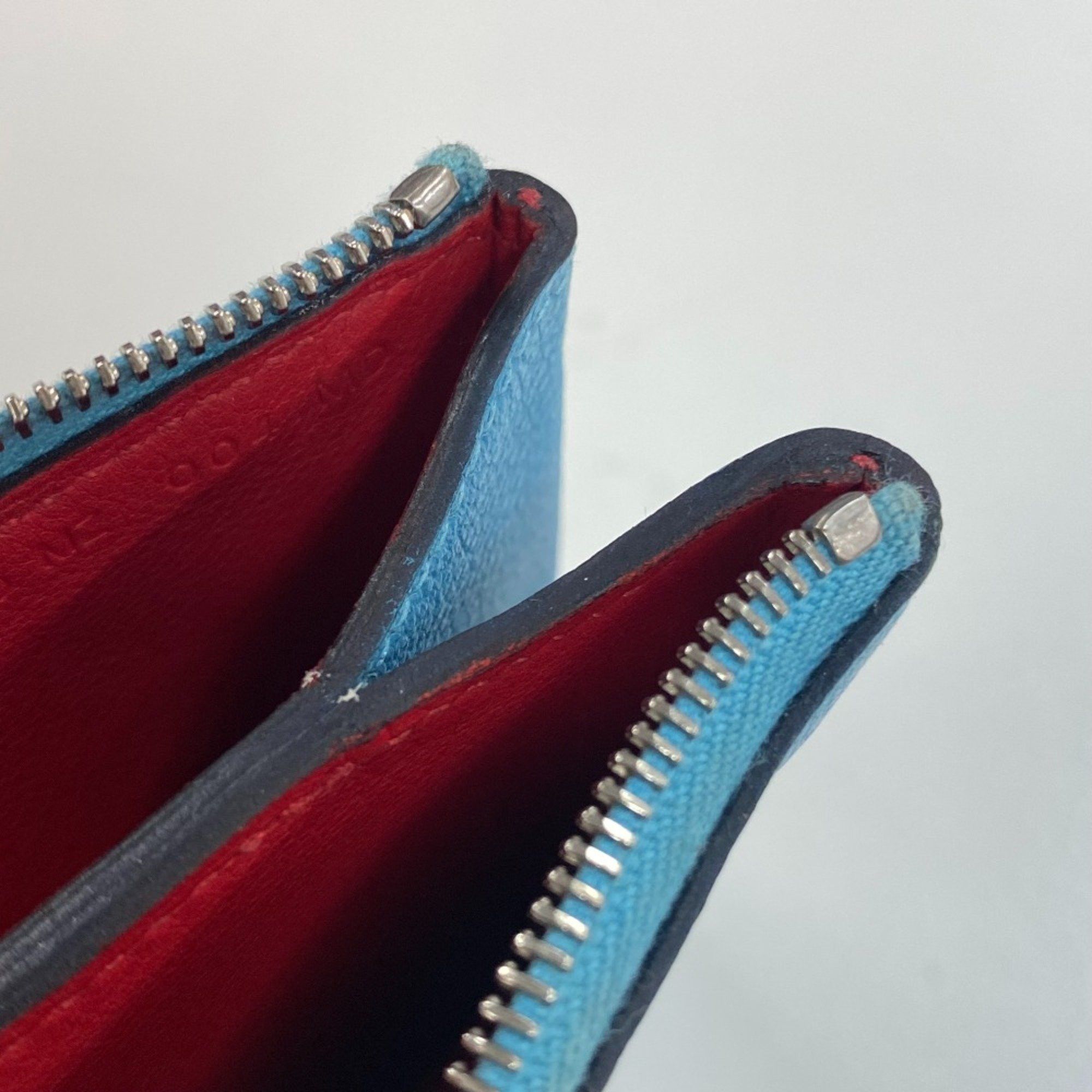 Hermes Hermes flat Cosmetics Pouch Pouch Brunol (estimated) blue Size ONE SIZE - 12 Thumbnail