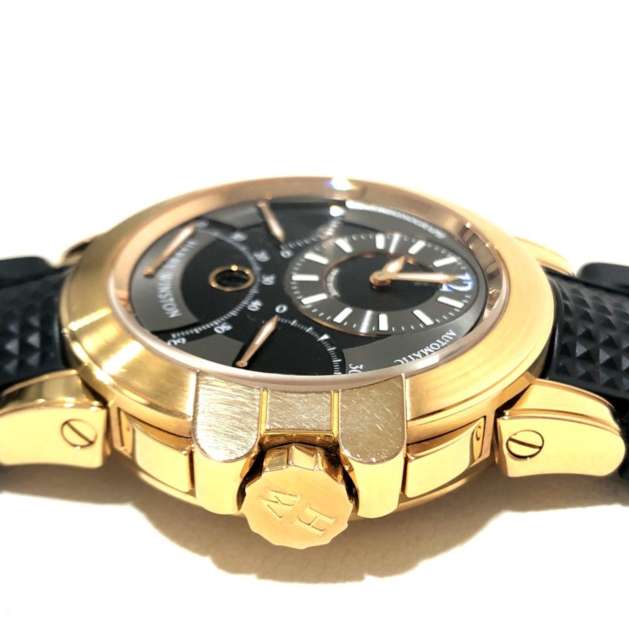 Harry Winston Harry winston OCEACT44RR024 Solid gold back scale Automatic Wristwatch Rose Gold Black Size ONE SIZE - 9 Thumbnail