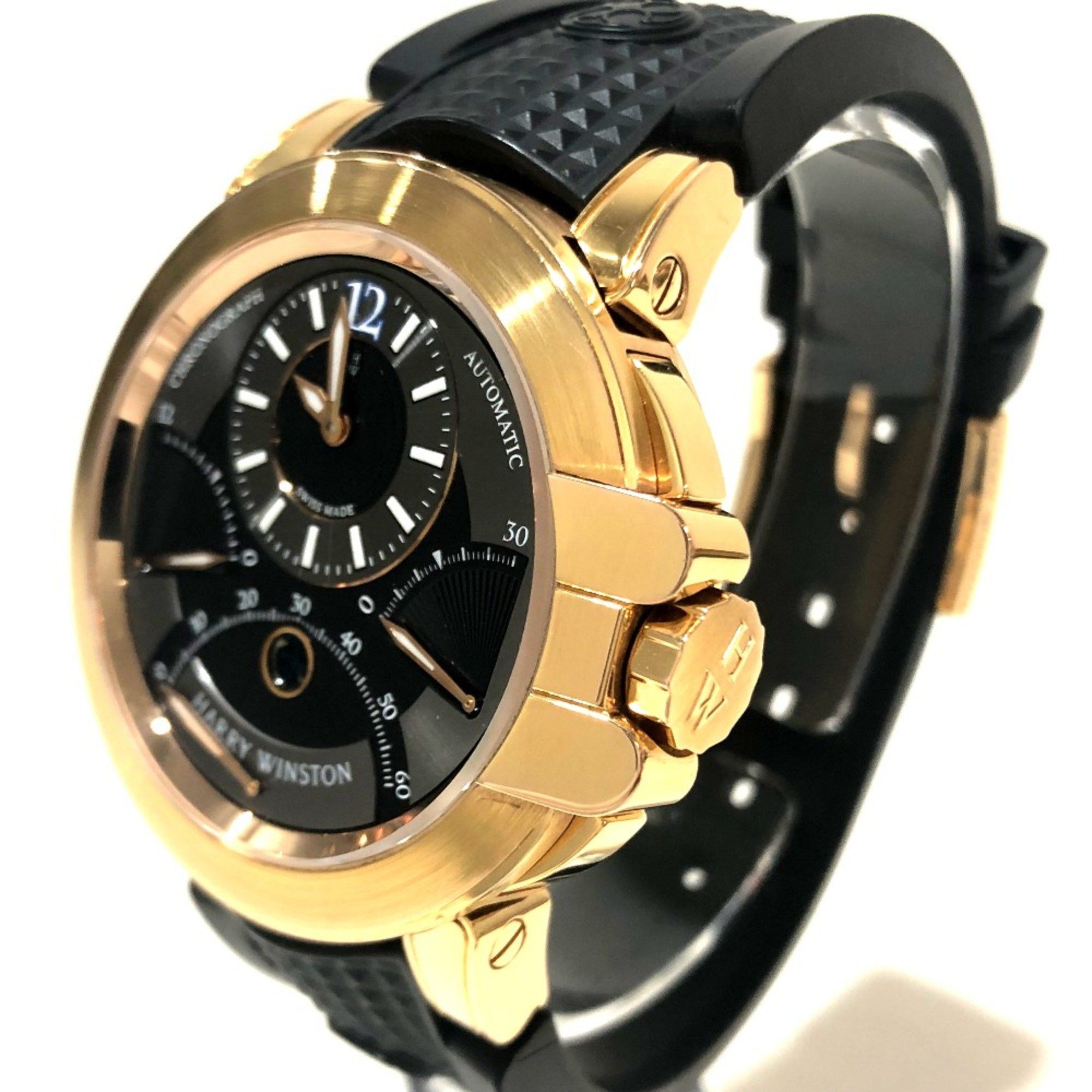 Harry Winston Harry winston OCEACT44RR024 Solid gold back scale Automatic Wristwatch Rose Gold Black Size ONE SIZE - 2 Thumbnail