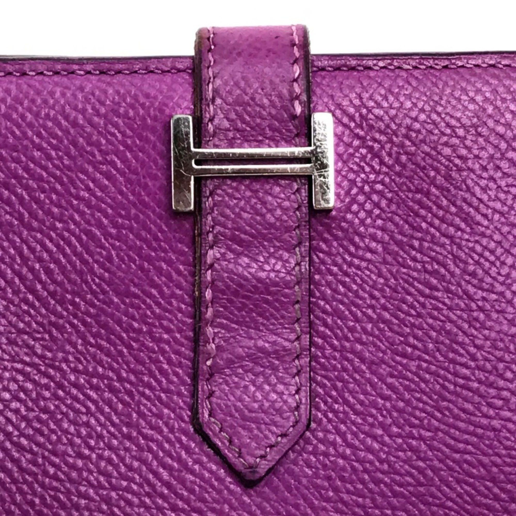Hermes Hermes With gusset Long Wallet cyclamen purple SilverHardware Size ONE SIZE - 5 Thumbnail