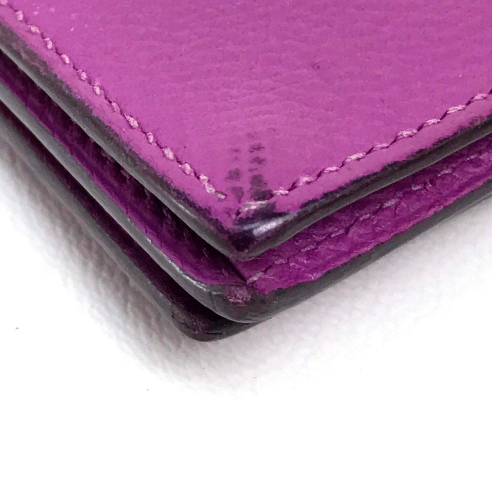 Hermes Hermes With gusset Long Wallet cyclamen purple SilverHardware Size ONE SIZE - 3 Thumbnail