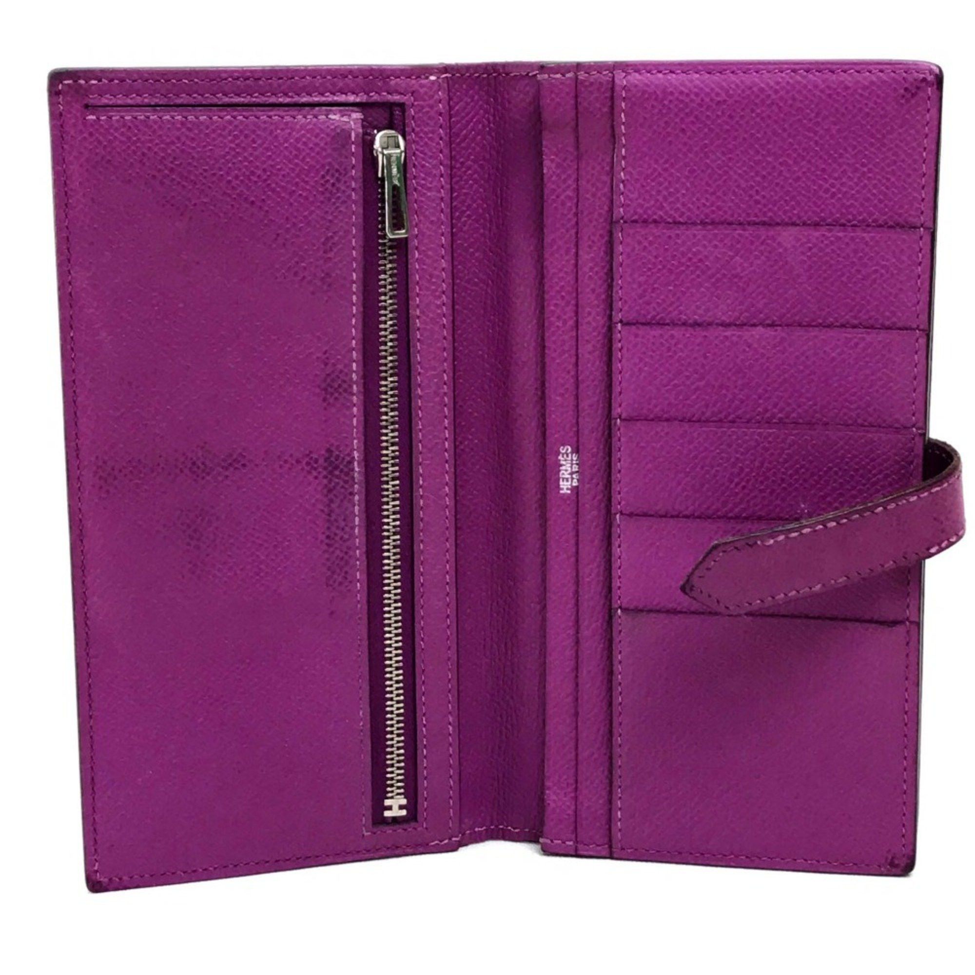 Hermes Hermes With gusset Long Wallet cyclamen purple SilverHardware Size ONE SIZE - 7 Thumbnail