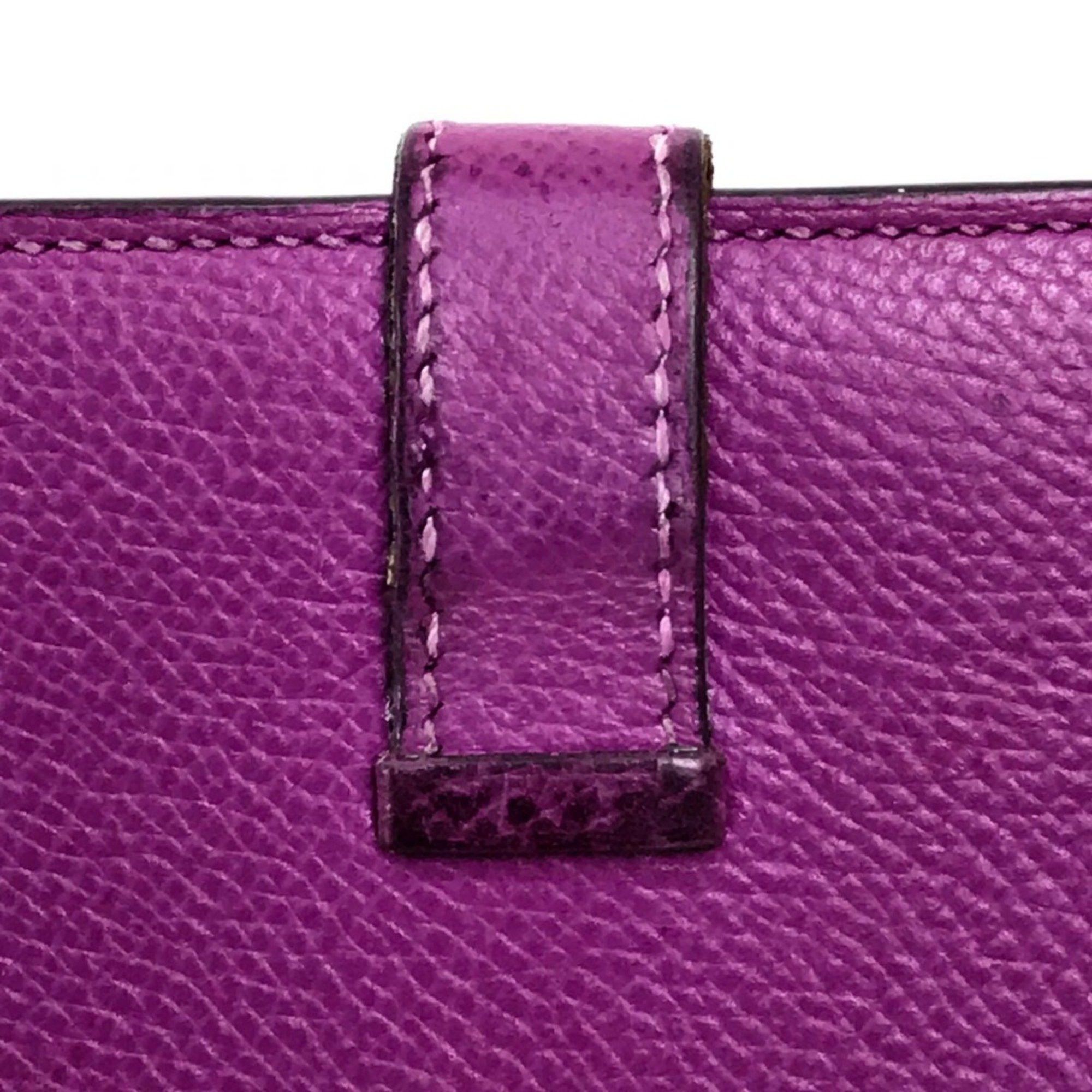 Hermes Hermes With gusset Long Wallet cyclamen purple SilverHardware Size ONE SIZE - 6 Thumbnail