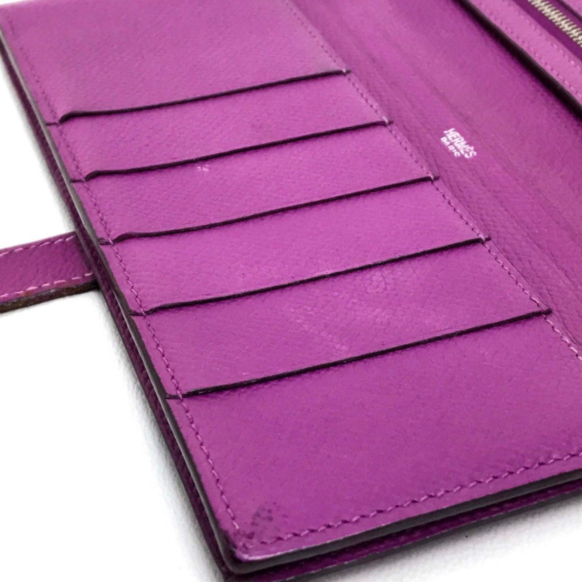 Hermes Hermes With gusset Long Wallet cyclamen purple SilverHardware Size ONE SIZE - 8 Thumbnail