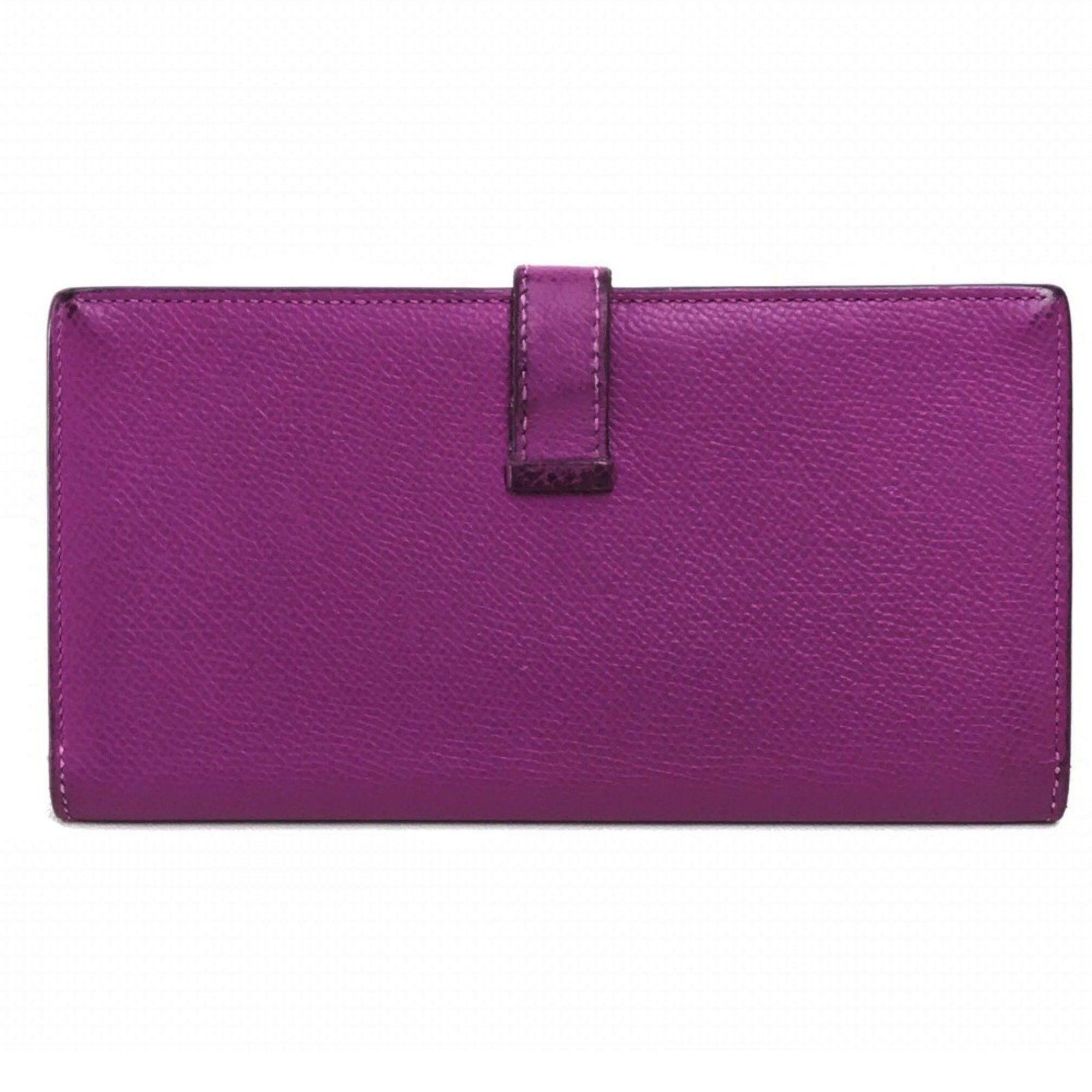 Hermes Hermes With gusset Long Wallet cyclamen purple SilverHardware Size ONE SIZE - 2 Thumbnail