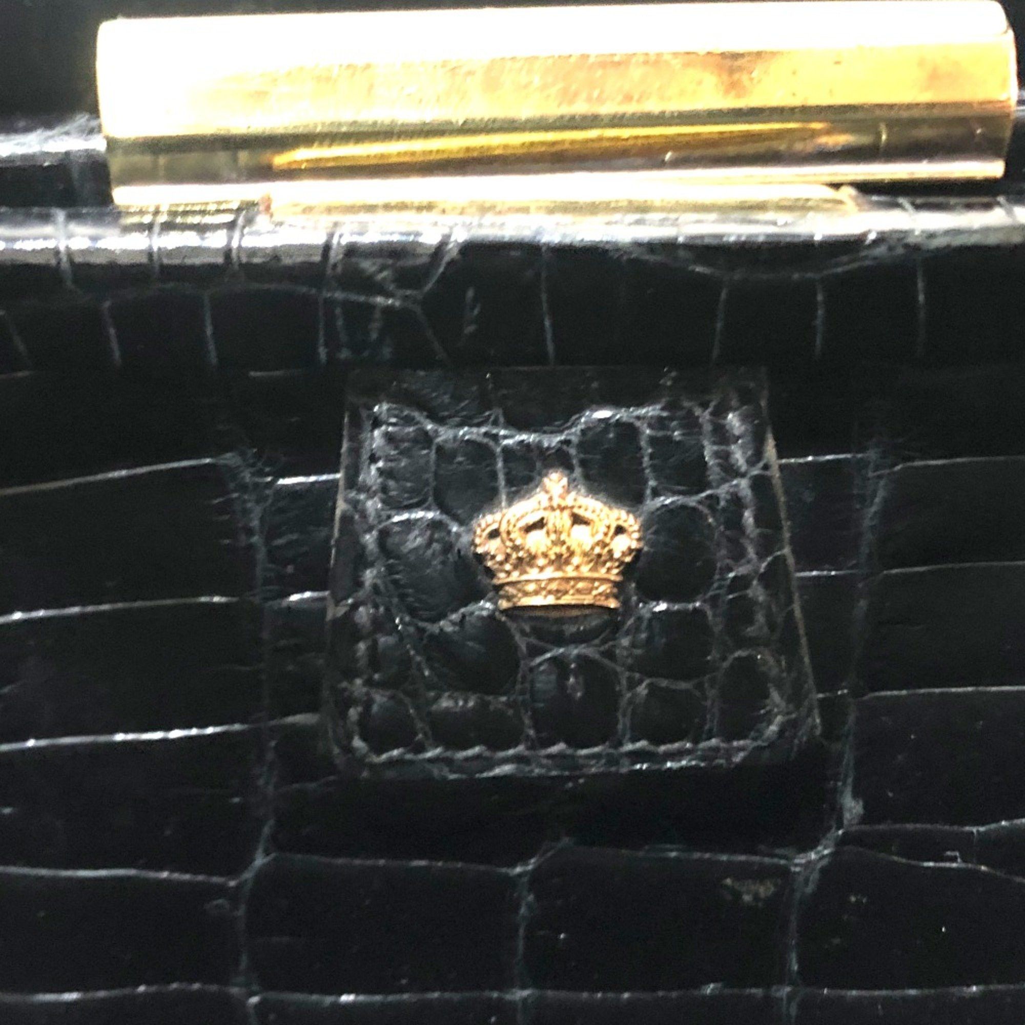 Hermes Hermes Bag Kisslock Hand Bag Black Size ONE SIZE - 10 Thumbnail