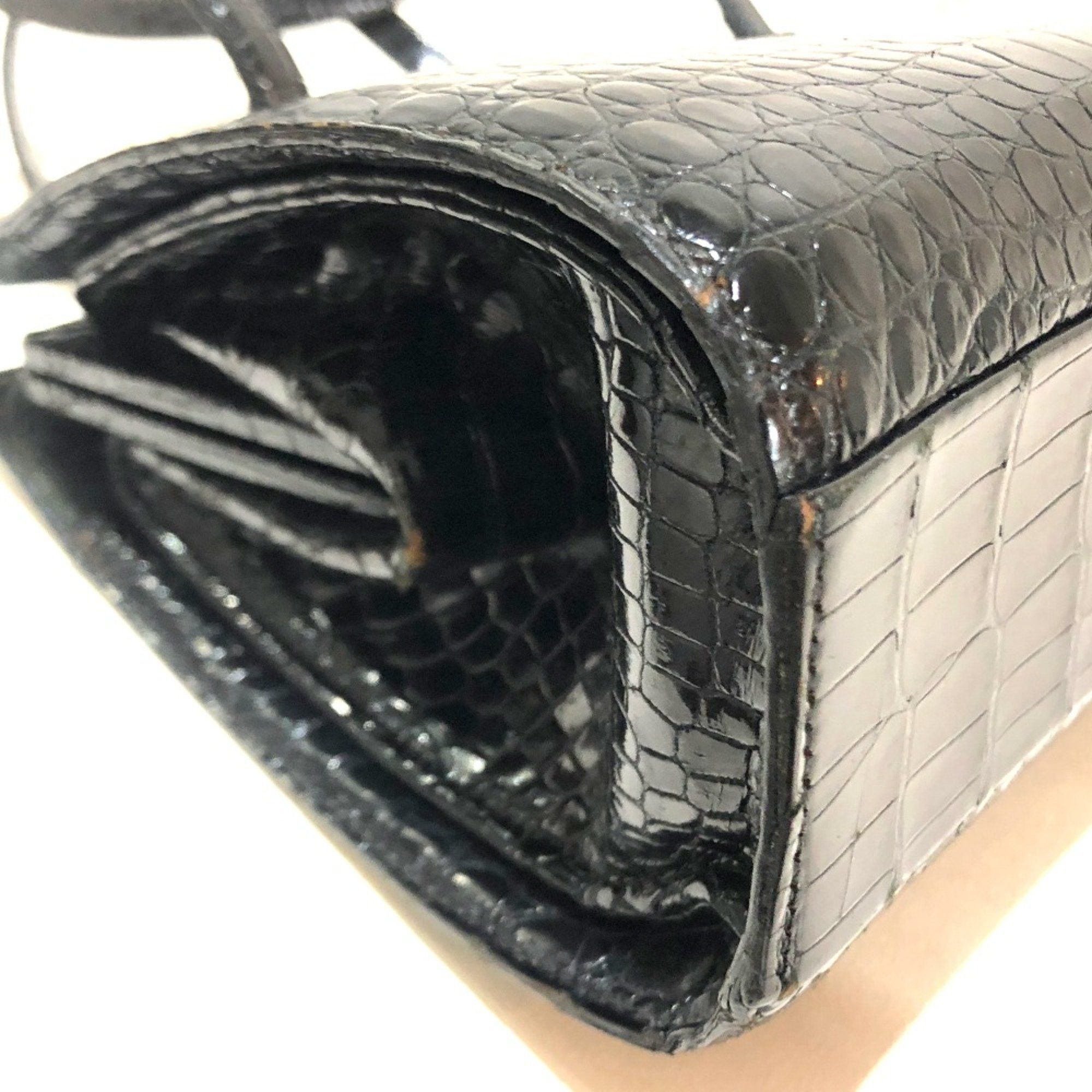 Hermes Hermes Bag Kisslock Hand Bag Black Size ONE SIZE - 3 Thumbnail