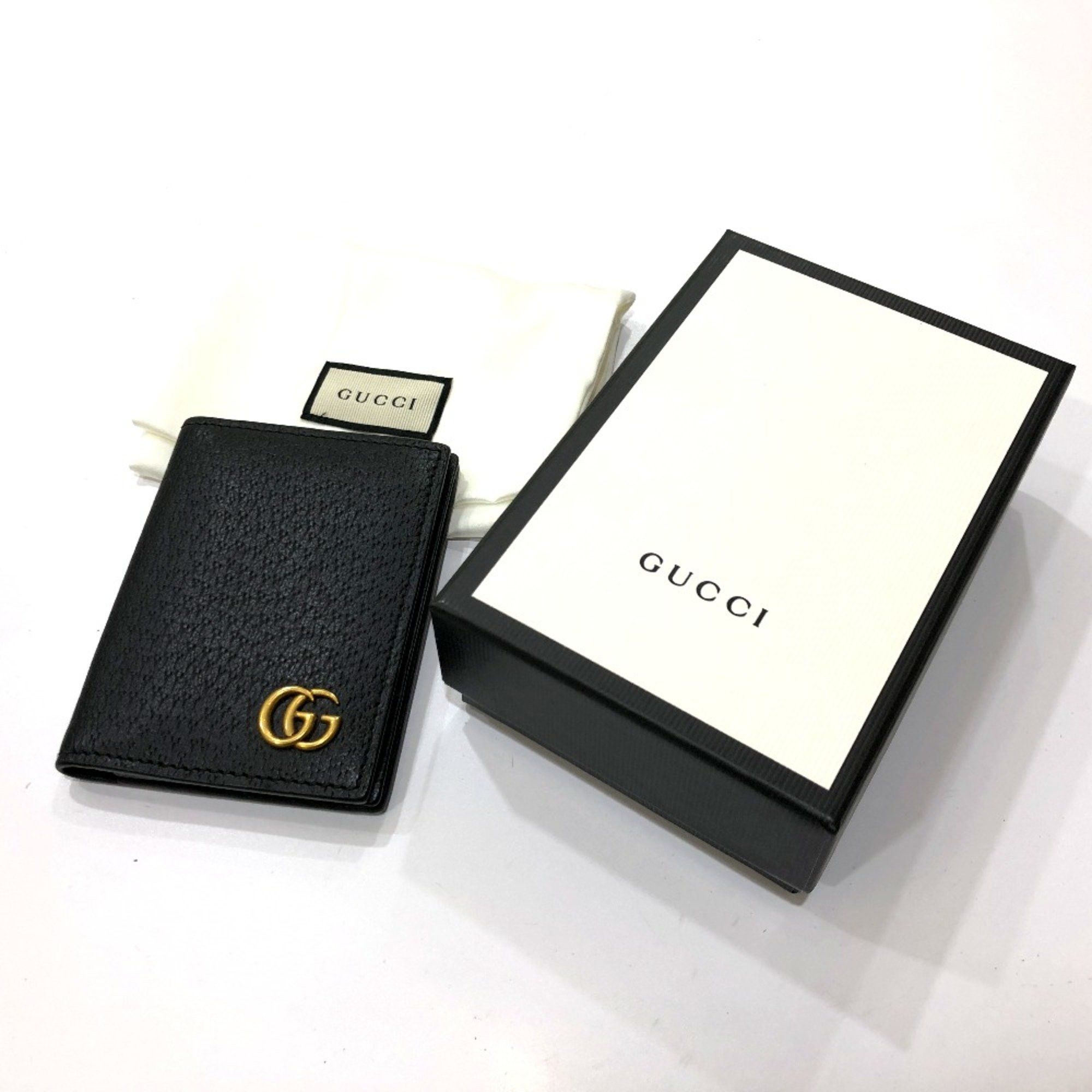 Gucci Gucci 428737 IC case business card holder Card Case Black GoldHardware Size ONE SIZE - 11 Thumbnail