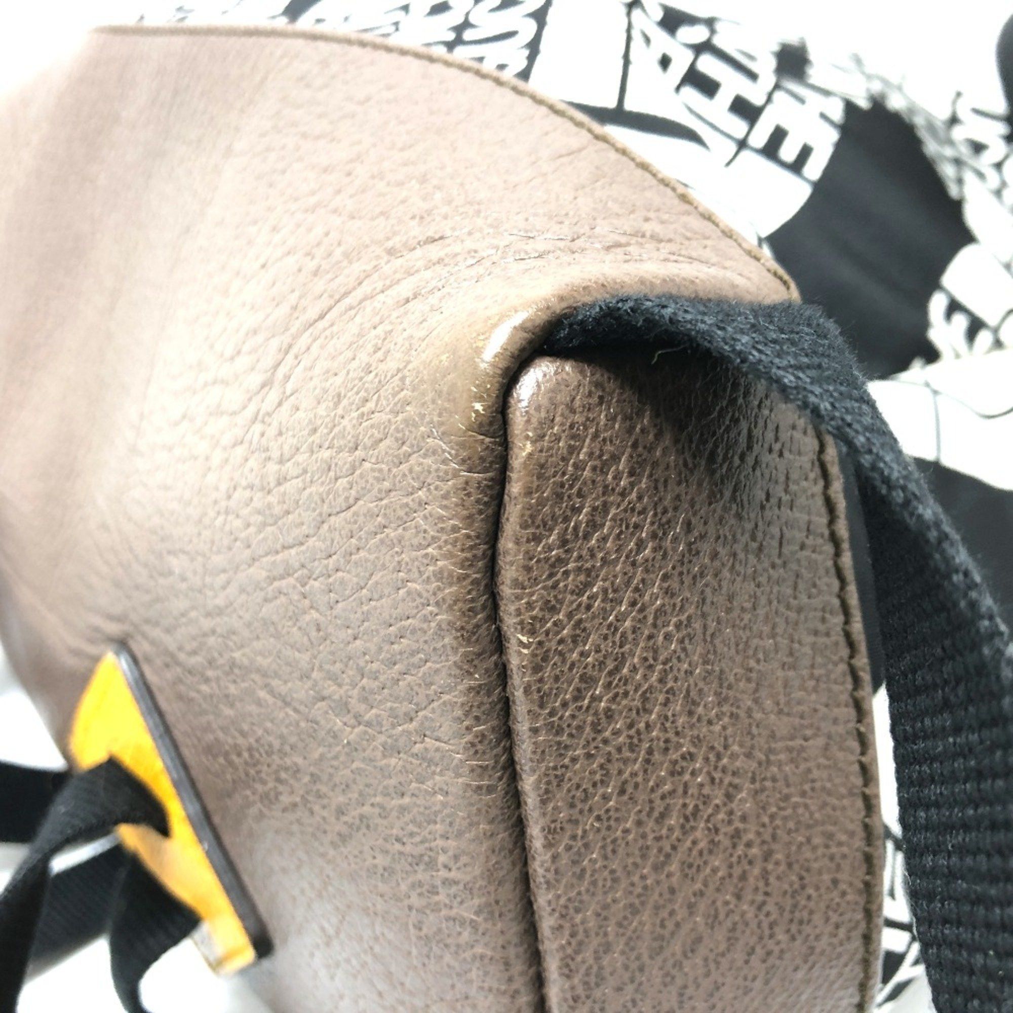 Gucci Gucci 650288 Backpack Backpack Black x White Brown/SilverHardware Size ONE SIZE - 6 Thumbnail