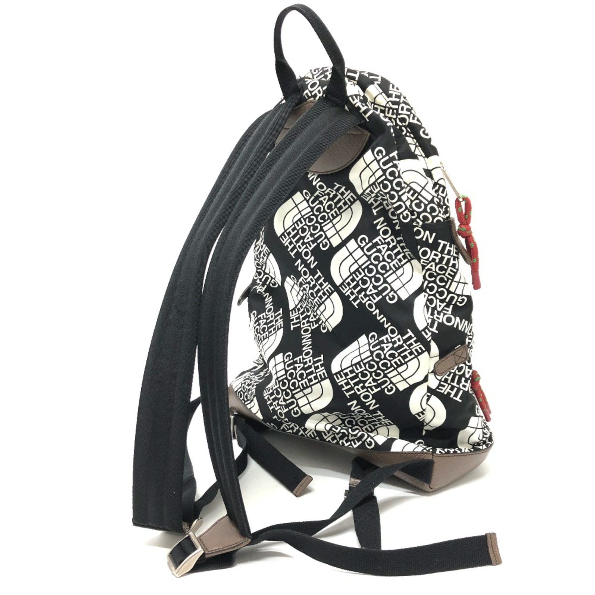 Gucci Gucci 650288 Backpack Backpack Black x White Brown/SilverHardware Size ONE SIZE - 2 Thumbnail