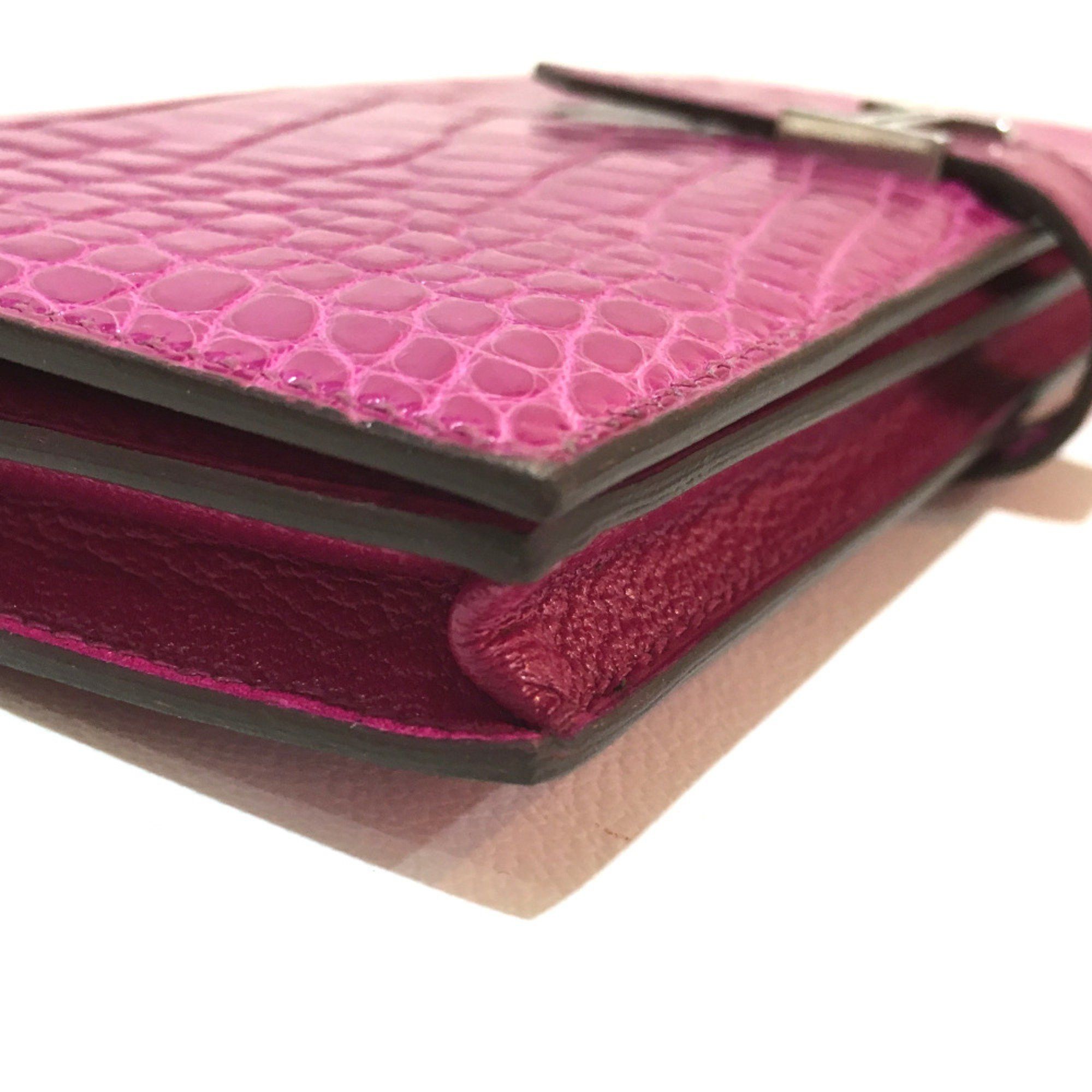Hermes Hermes Bearn Souffle Bifold Long Wallet Rose Shepherd pink SilverHardware Size ONE SIZE - 3 Thumbnail
