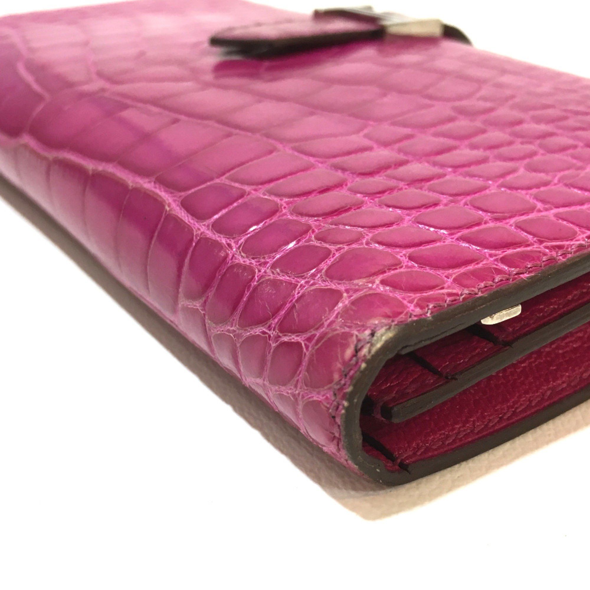 Hermes Hermes Bearn Souffle Bifold Long Wallet Rose Shepherd pink SilverHardware Size ONE SIZE - 4 Thumbnail