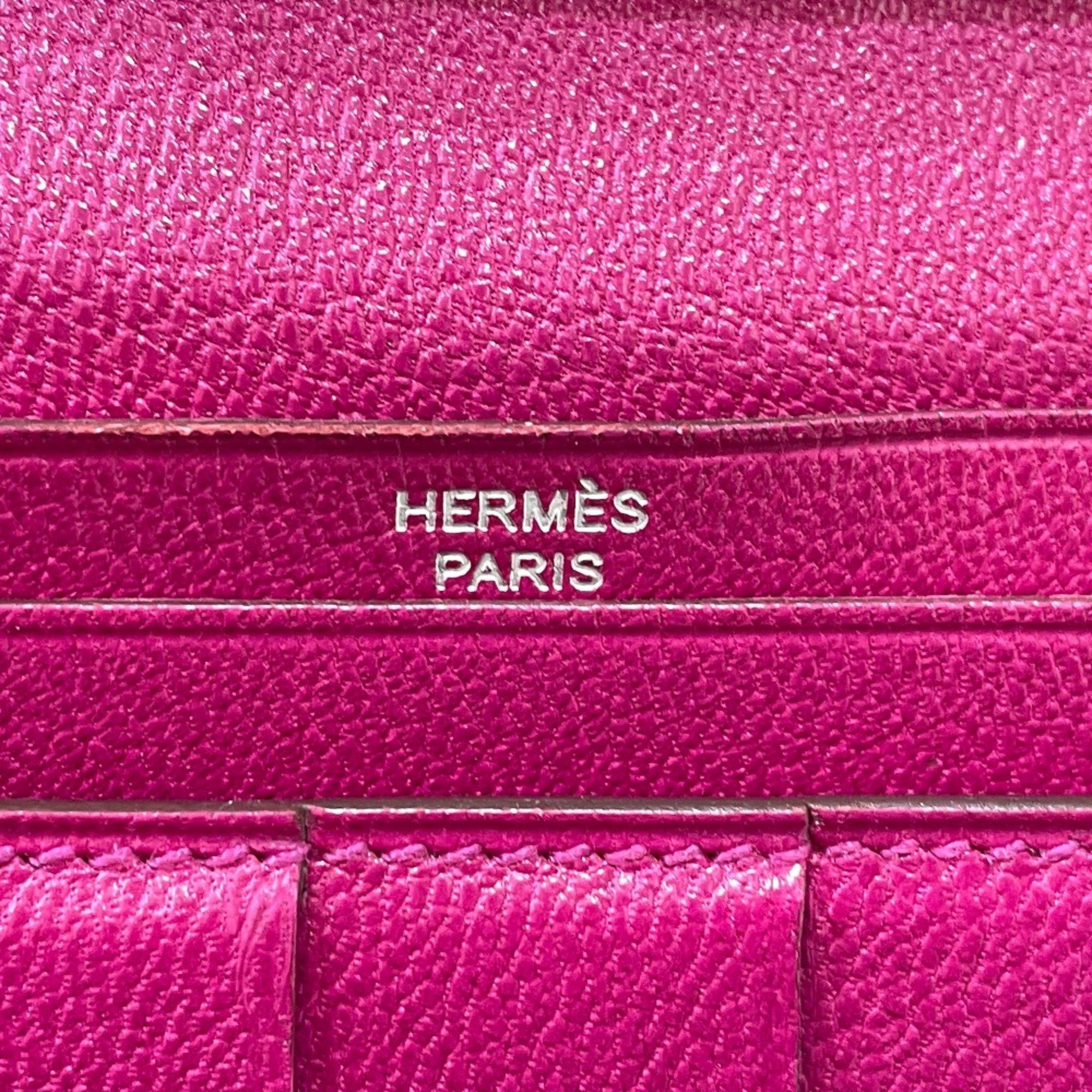 Hermes Hermes Bearn Souffle Bifold Long Wallet Rose Shepherd pink SilverHardware Size ONE SIZE - 10 Thumbnail