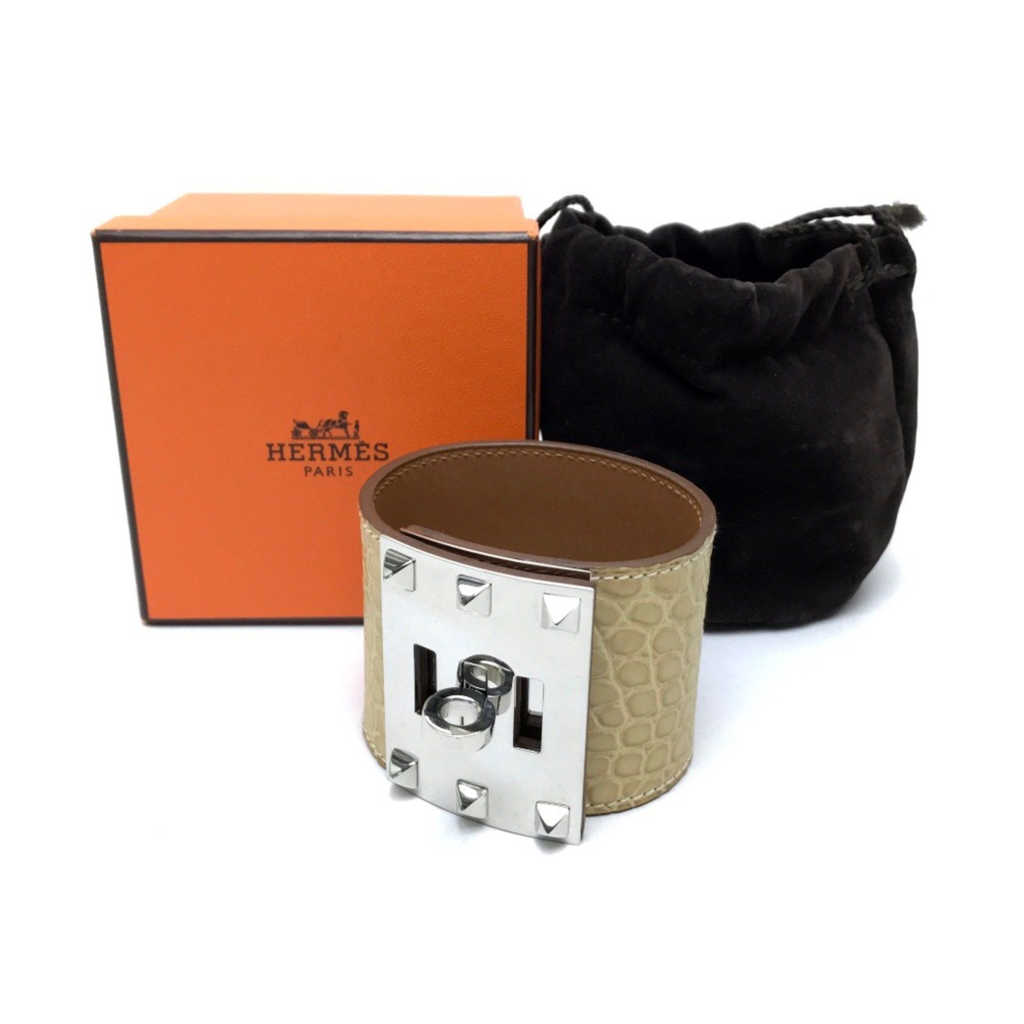 Hermes Hermes Men's Women's Bracelet accessories Bangle BeigeBased Size ONE SIZE - 9 Thumbnail