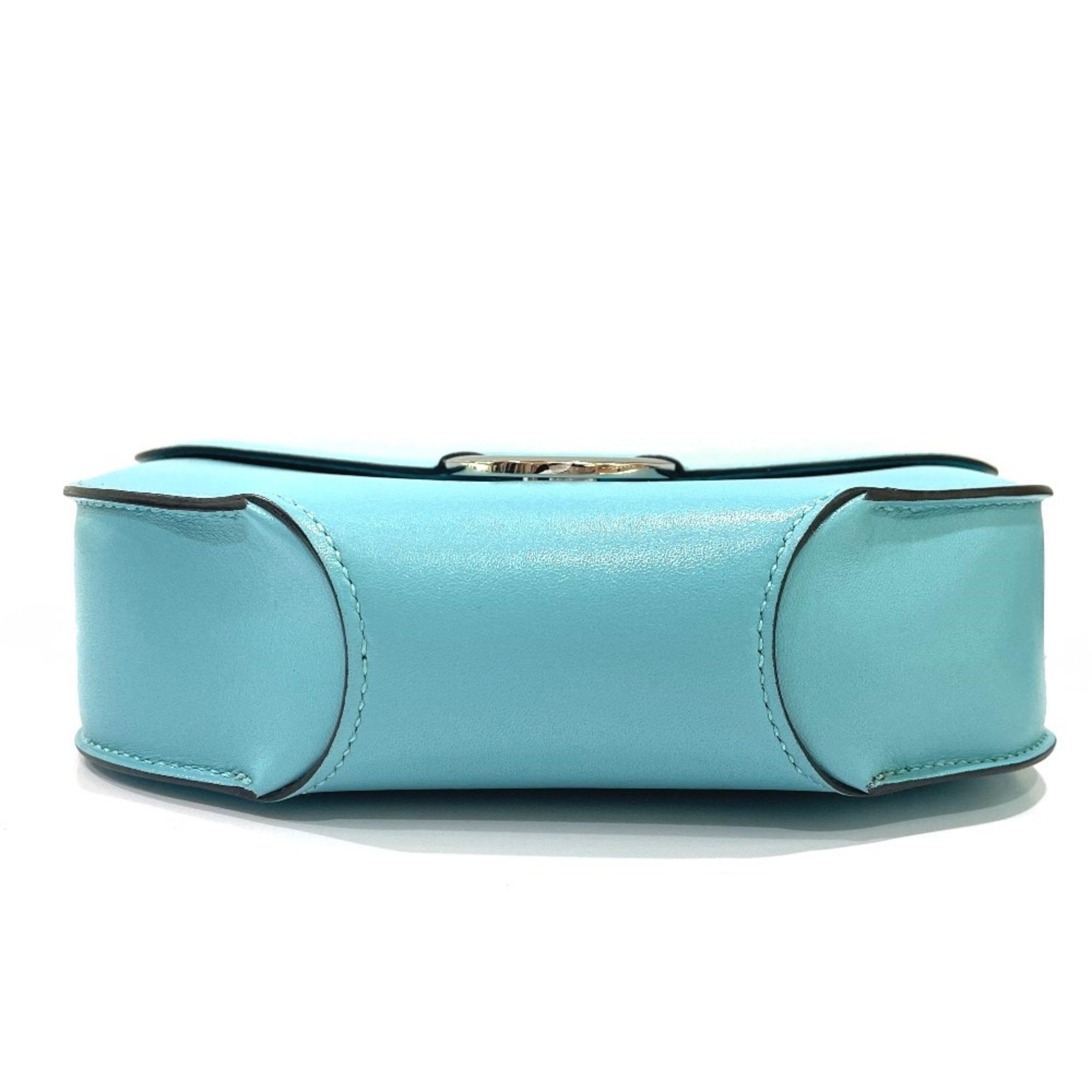 Hermes Hermes Mini Shell Schmidy bag shawl Shoulder Bag Blue Atoll blue SilverHardware Size ONE SIZE - 4 Thumbnail