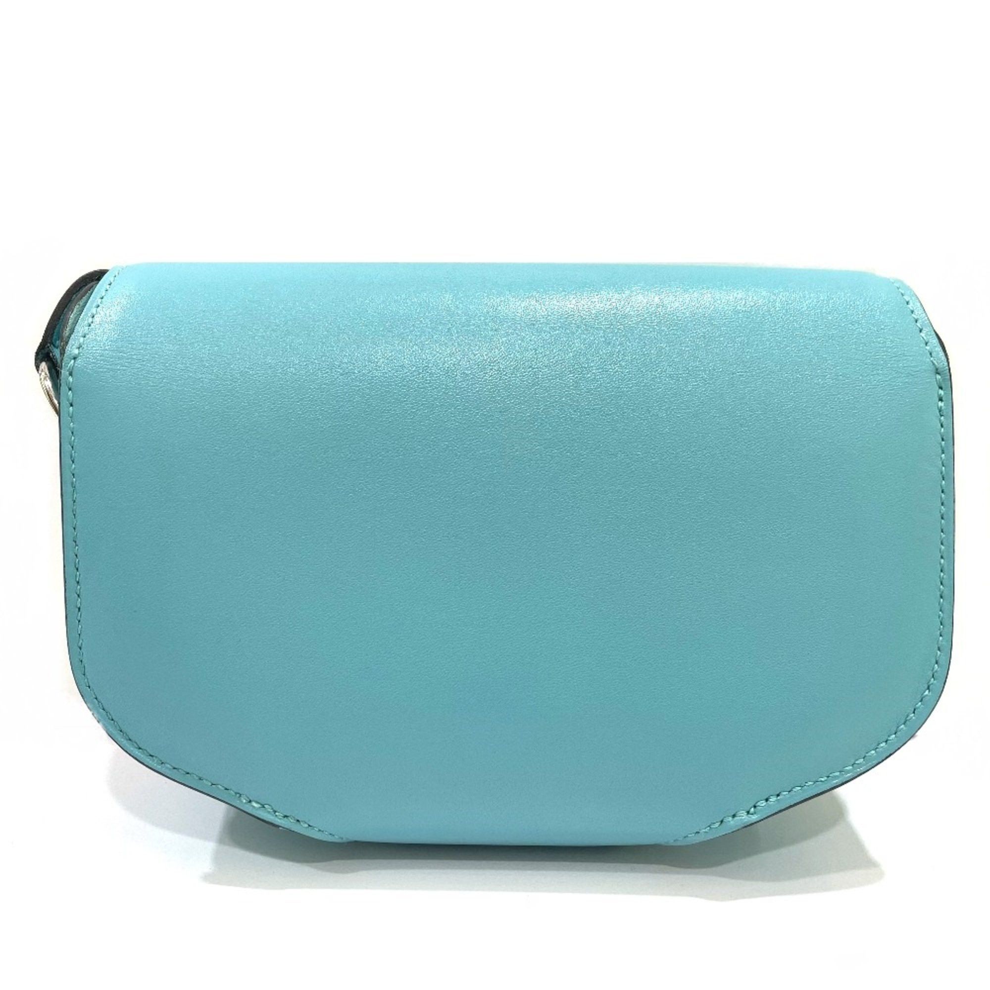 Hermes Hermes Mini Shell Schmidy bag shawl Shoulder Bag Blue Atoll blue SilverHardware Size ONE SIZE - 2 Thumbnail
