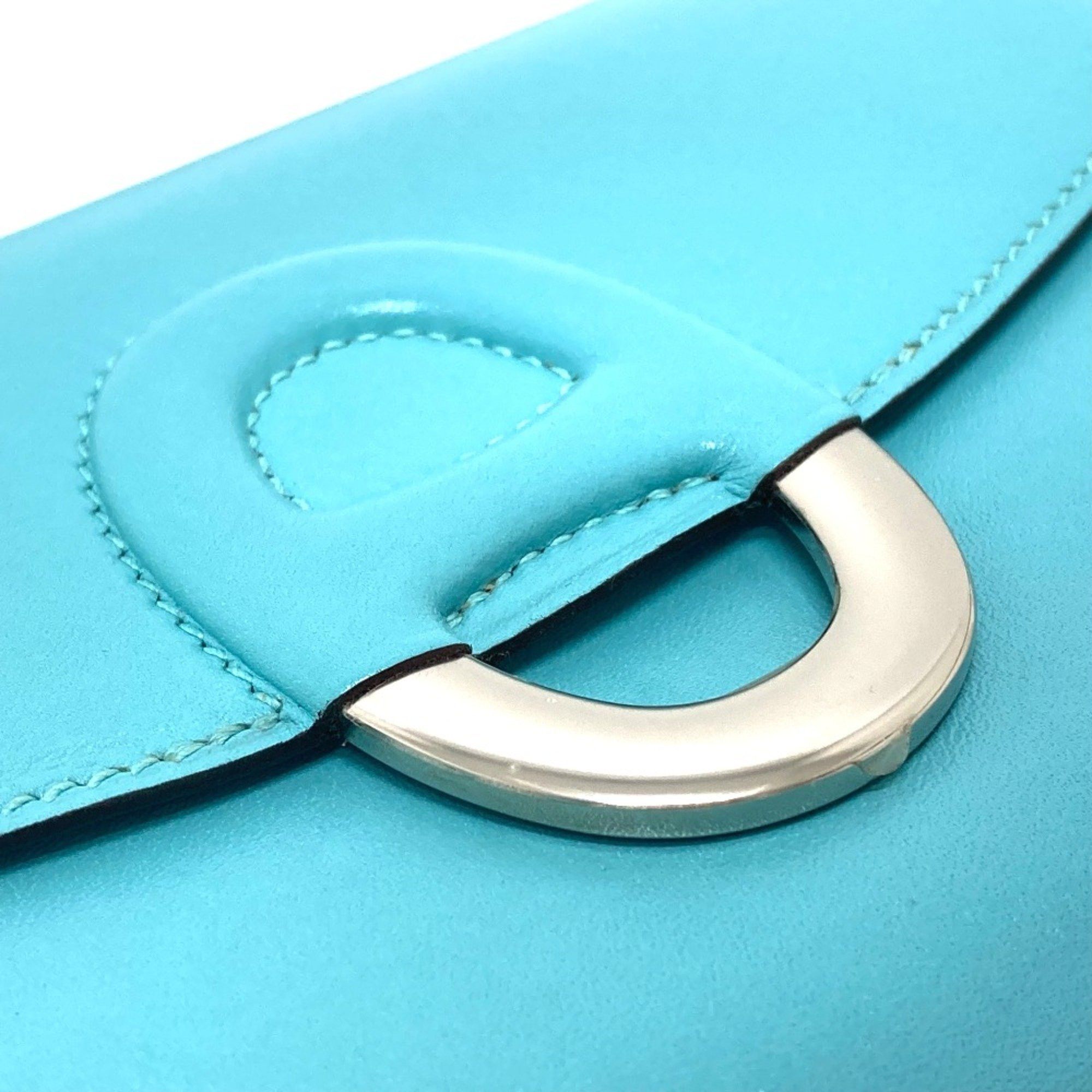 Hermes Hermes Mini Shell Schmidy bag shawl Shoulder Bag Blue Atoll blue SilverHardware Size ONE SIZE - 5 Thumbnail