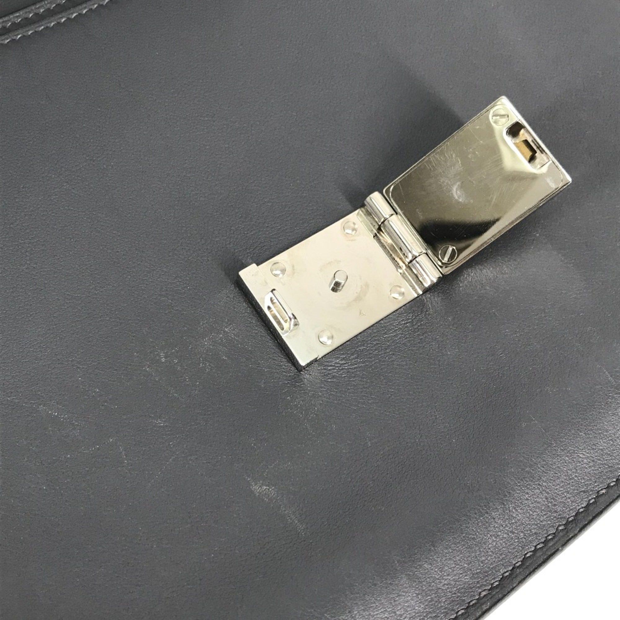 Hermes Hermes Briefcase Bag Hand Bag Business bag Graphite Gray Based Size ONE SIZE - 13 Thumbnail