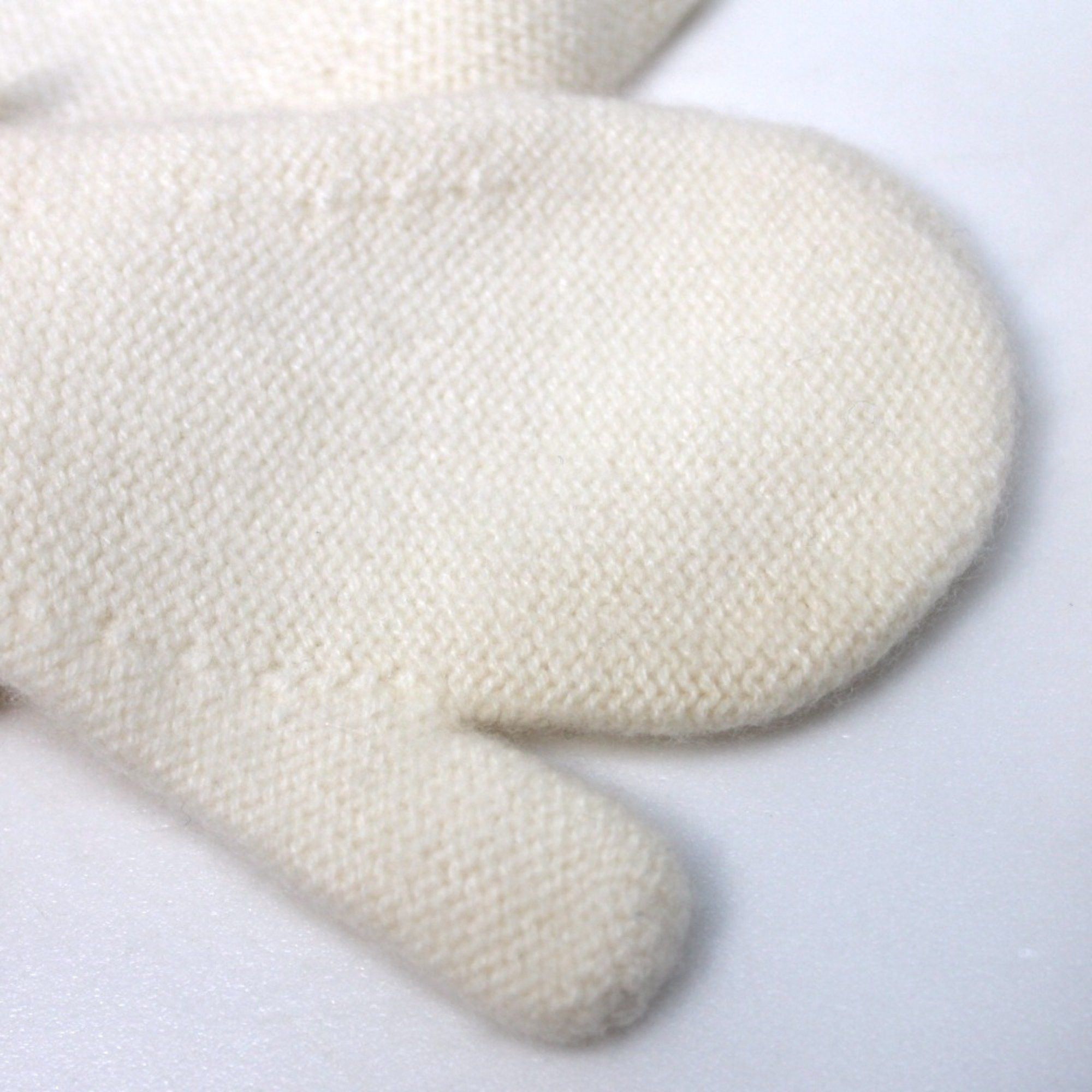 Hermes Hermes Baby mittens & muffler set Scarf White Size ONE SIZE - 8 Thumbnail