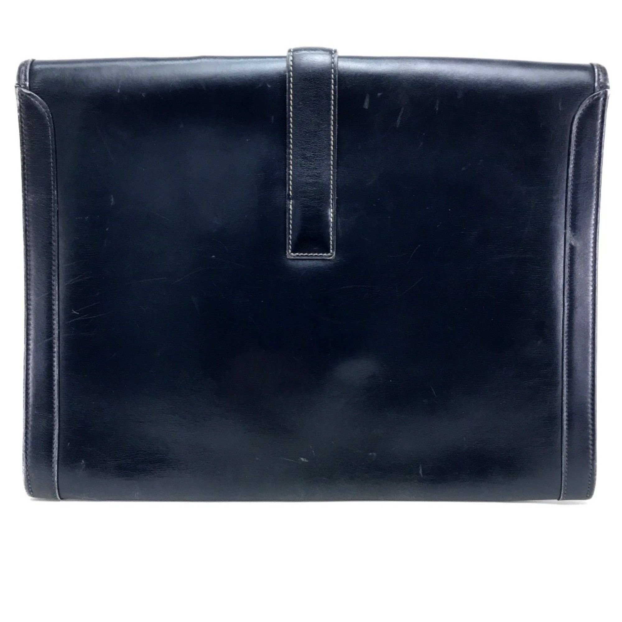 Hermes Hermes Bag document bag Cluch Bag Clutch bag Navy Size ONE SIZE - 2 Thumbnail