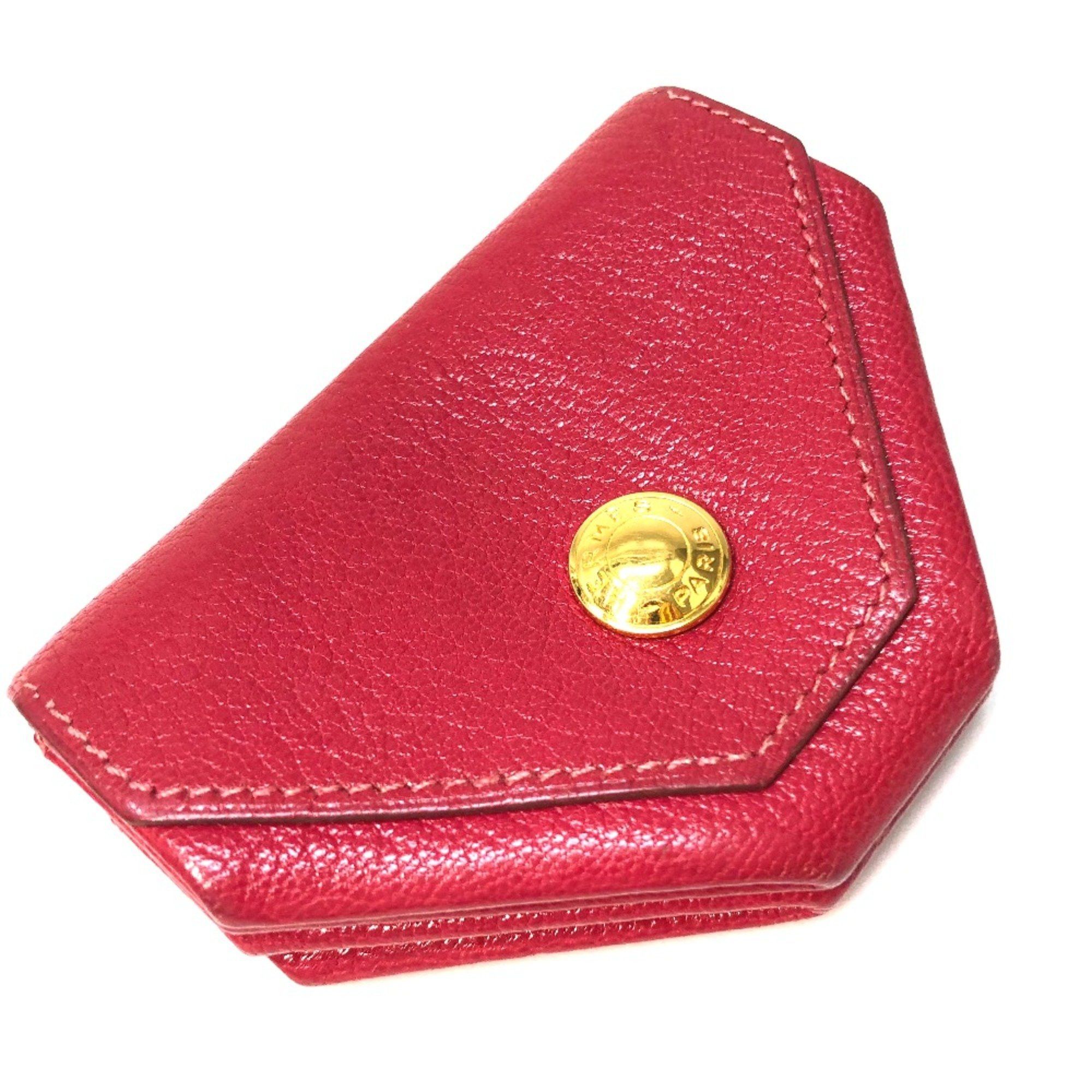 Hermes Hermes Le-Karan Yuit LE48 Coin Compartment coin purse pink Pink Based Size ONE SIZE - 4 Thumbnail