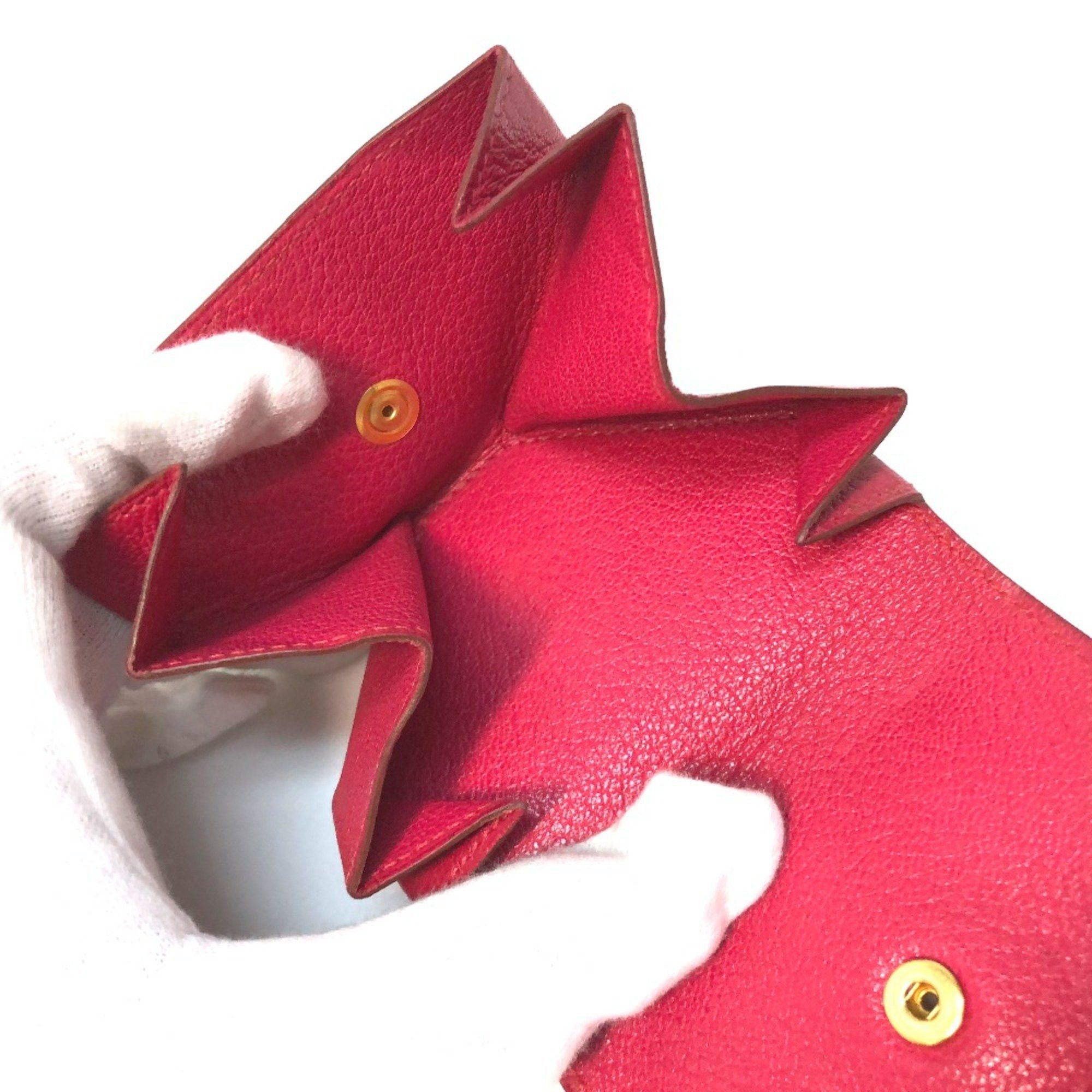 Hermes Hermes Le-Karan Yuit LE48 Coin Compartment coin purse pink Pink Based Size ONE SIZE - 6 Thumbnail