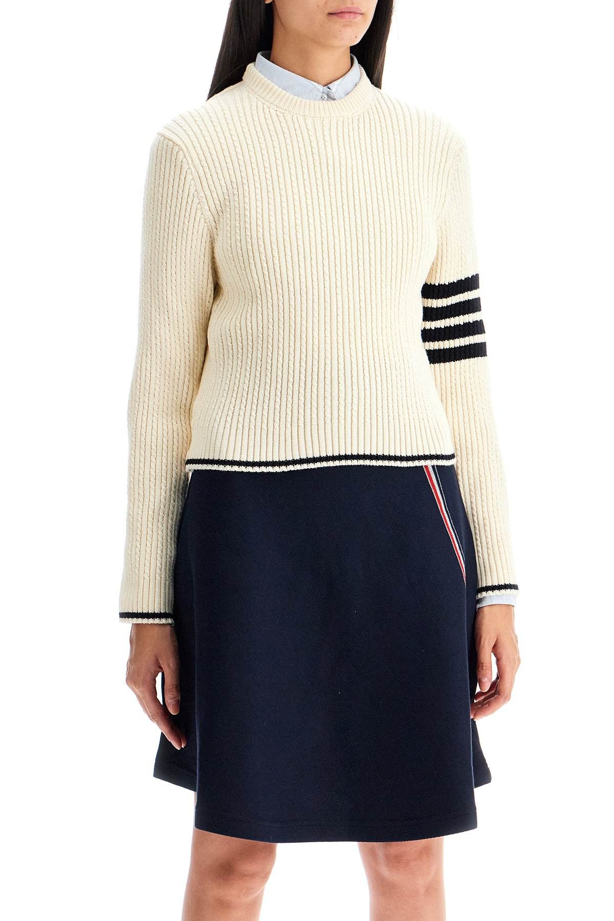 Thom Browne THOM BROWNE '4-Bar Virgin Wool Sweater Size XS / US 0-2 / IT 36-38 - 2 Thumbnail