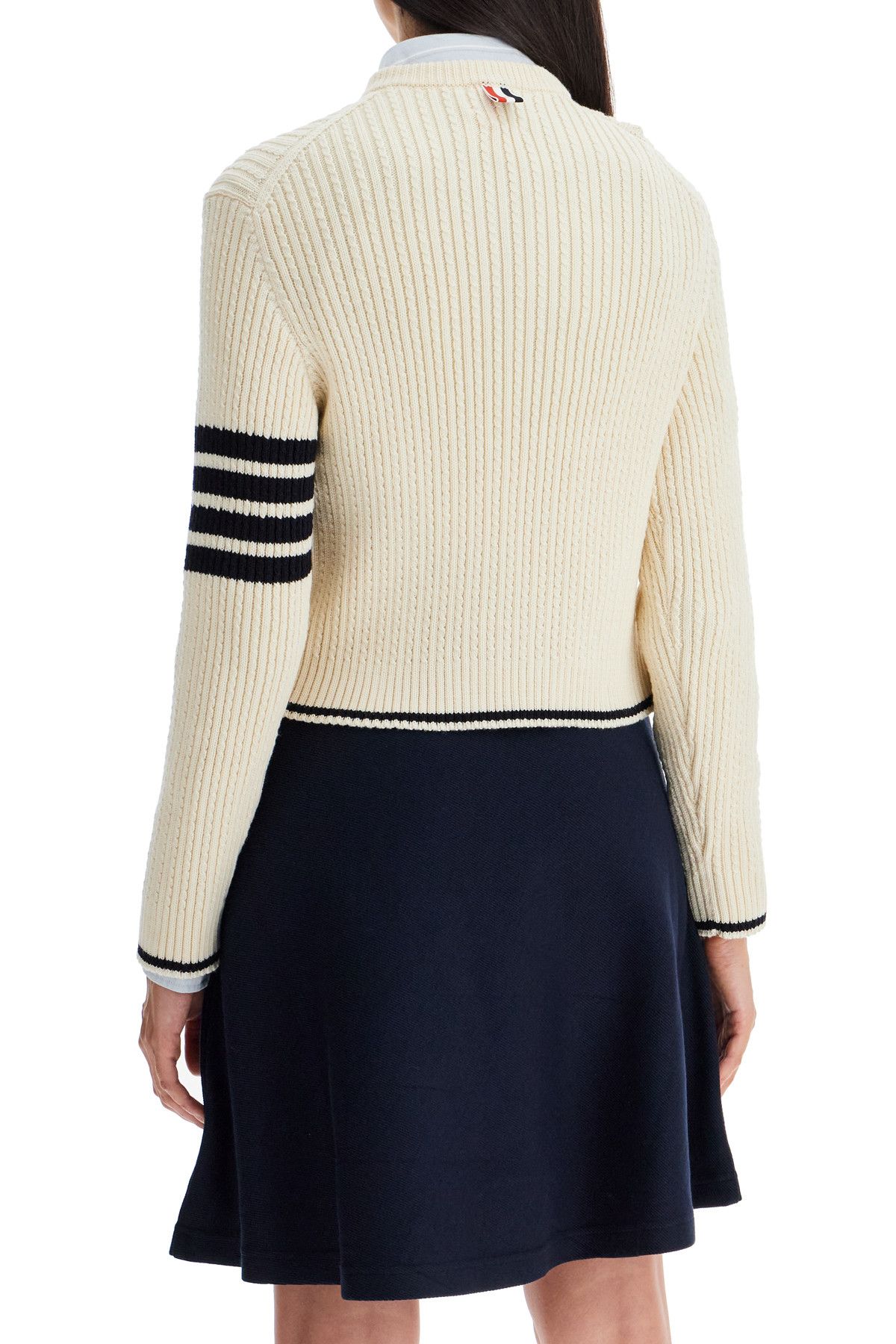 Thom Browne THOM BROWNE '4-Bar Virgin Wool Sweater Size XS / US 0-2 / IT 36-38 - 3 Thumbnail