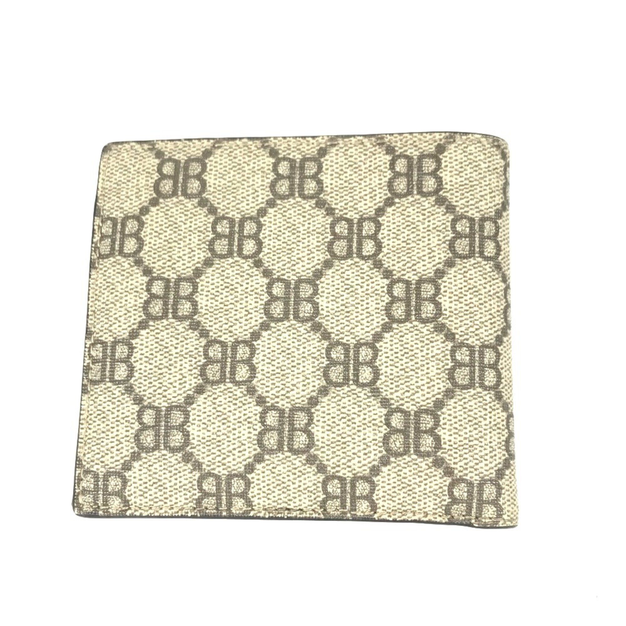 Gucci Gucci 680403 BALENCIAGA Balenciaga collaboration Compact wallet Folded wallet Beige Size ONE SIZE - 2 Thumbnail