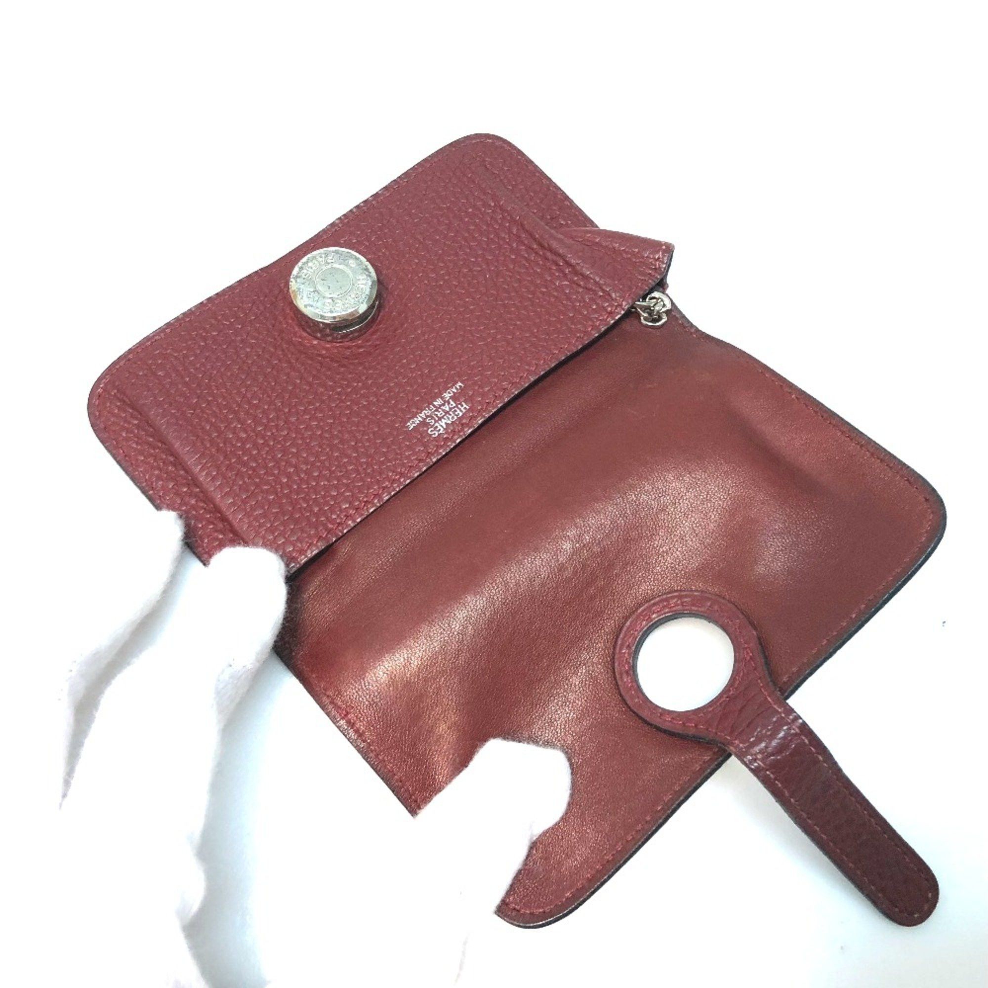 Hermes Hermes Coin Compartment coin purse Red Rouge Ash Size ONE SIZE - 5 Thumbnail