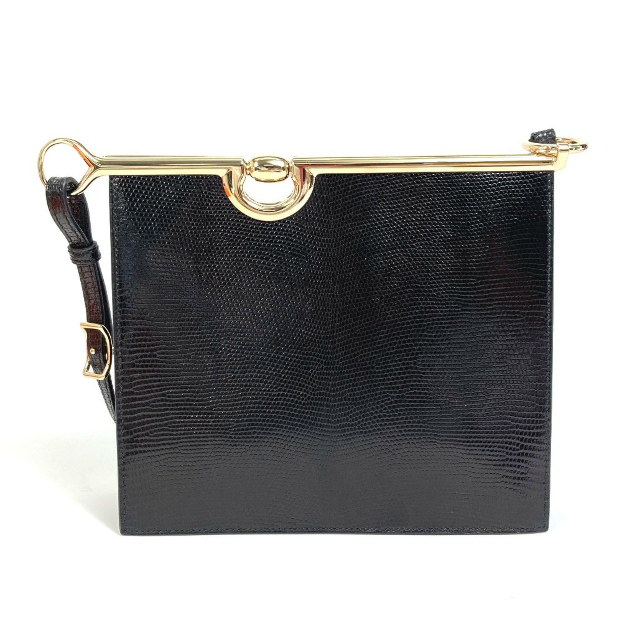 Hermes Hermes bag shawl Shoulder Bag Black GoldHardware Size ONE SIZE - 2 Thumbnail
