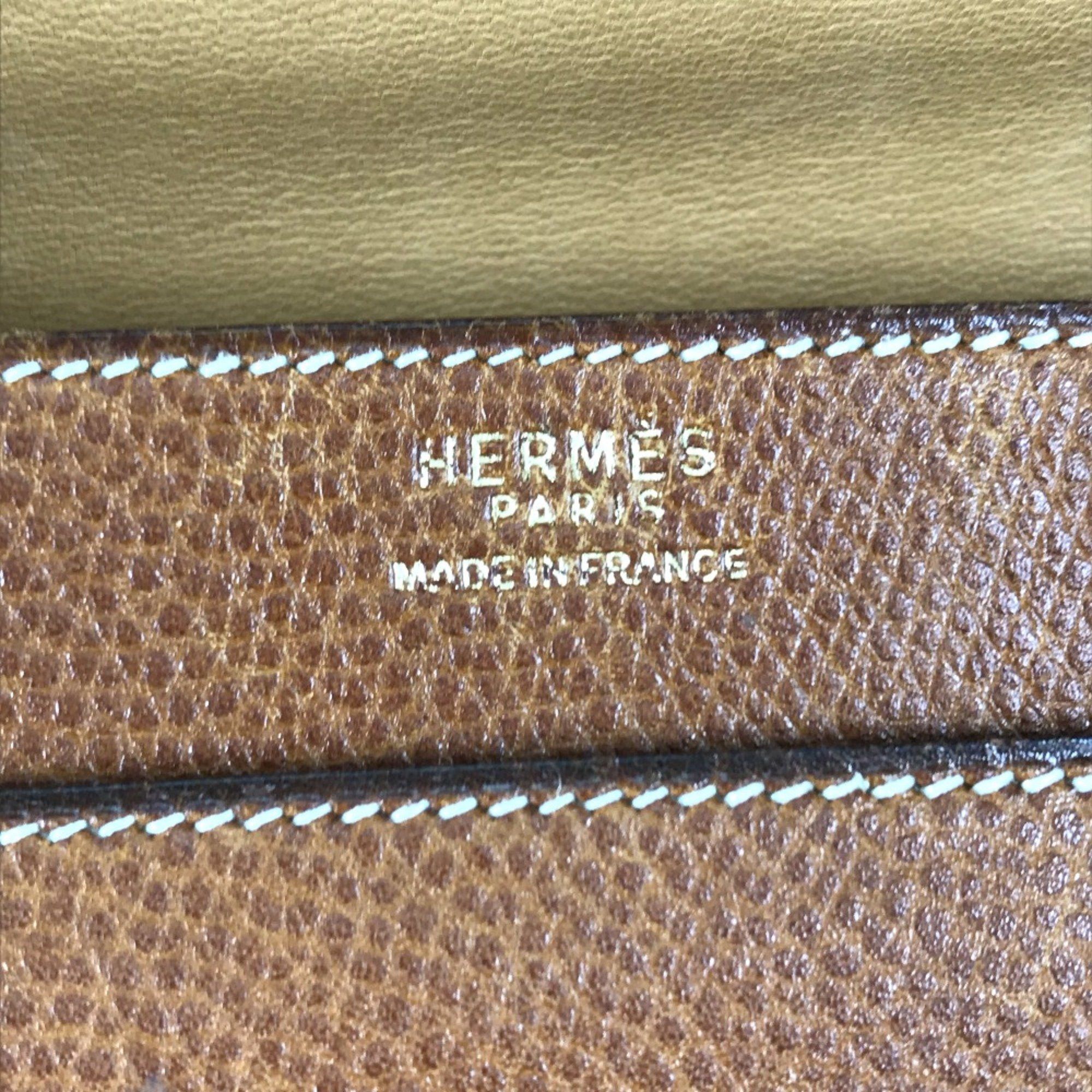 Hermes Hermes Bag Width Hand Bag Brown GoldHardware Size ONE SIZE - 14 Thumbnail