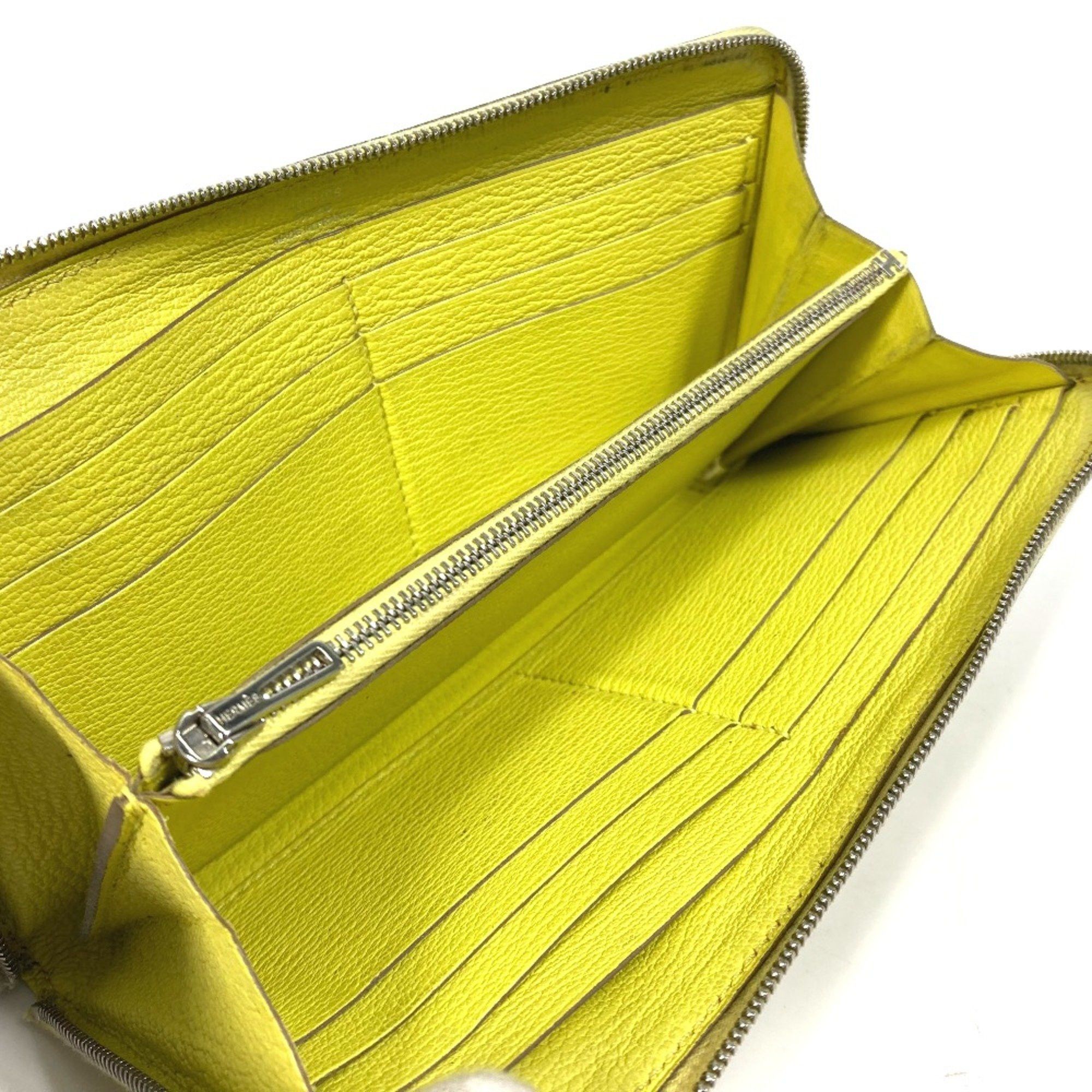 Hermes Hermes Long wallet Zip Around Long Wallet yellow Size ONE SIZE - 7 Thumbnail