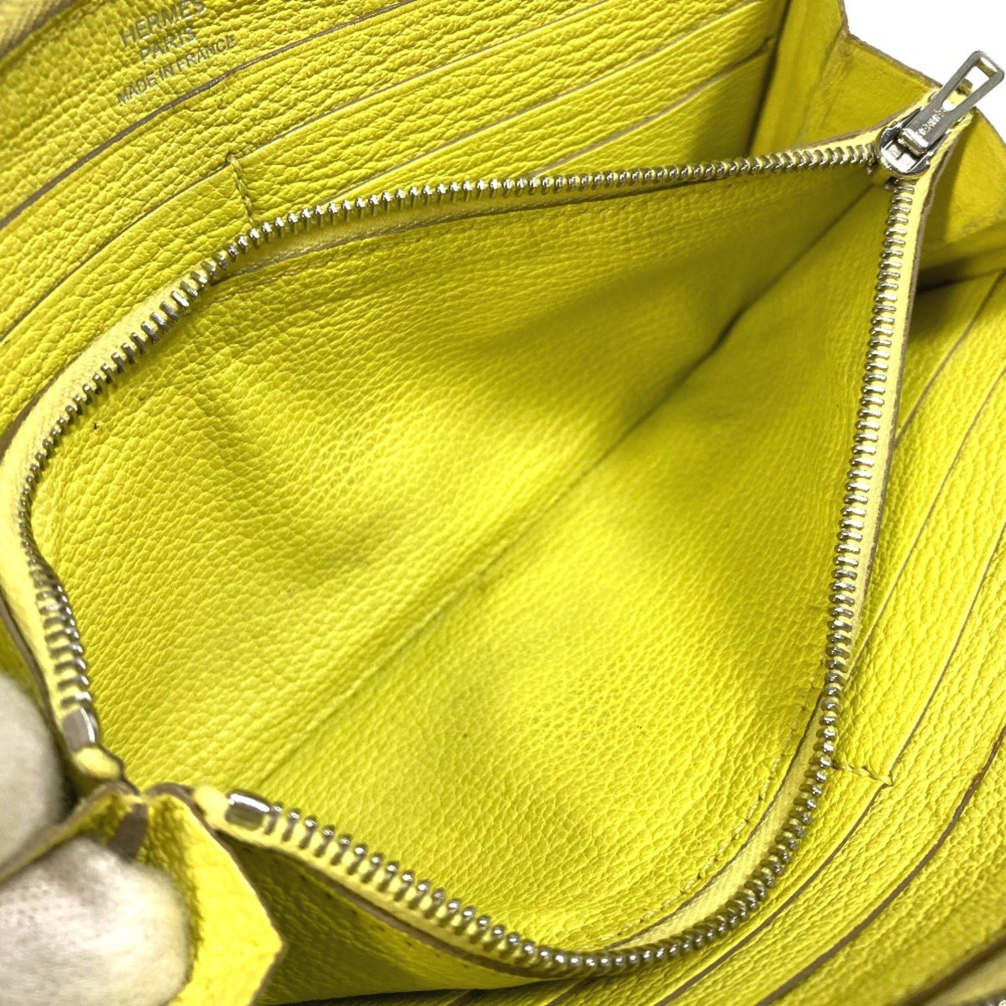 Hermes Hermes Long wallet Zip Around Long Wallet yellow Size ONE SIZE - 12 Thumbnail