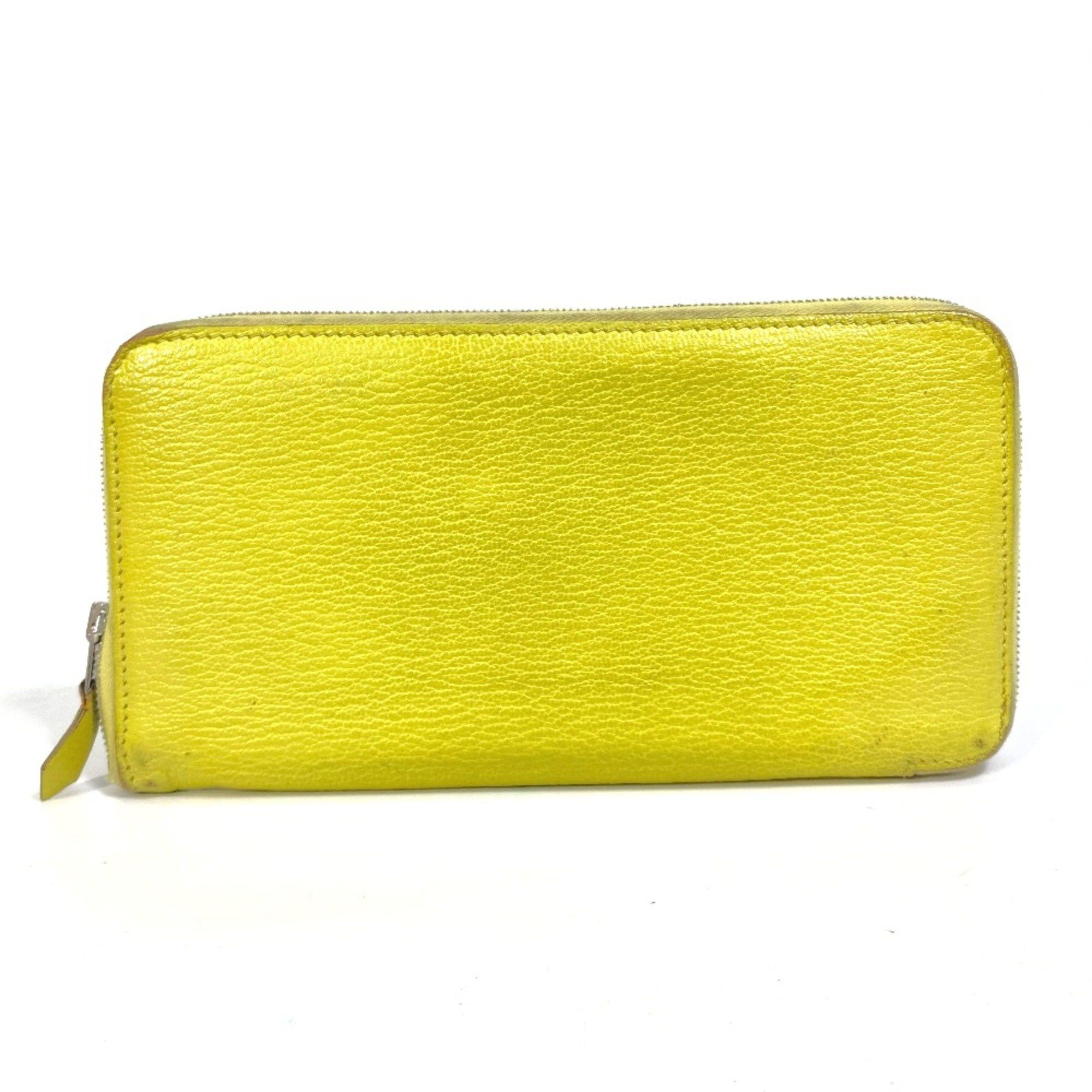 Hermes Hermes Long wallet Zip Around Long Wallet yellow Size ONE SIZE - 2 Thumbnail