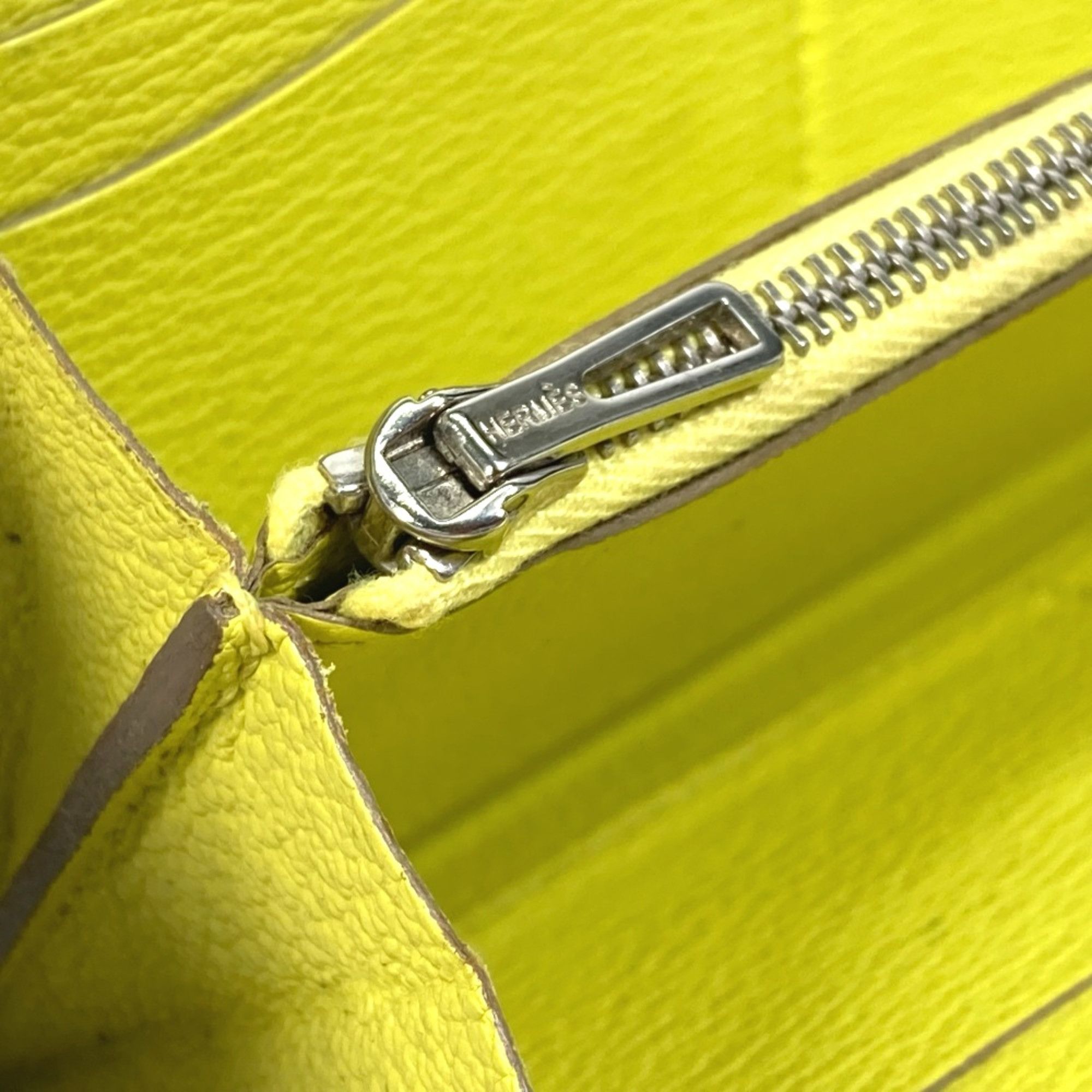 Hermes Hermes Long wallet Zip Around Long Wallet yellow Size ONE SIZE - 8 Thumbnail