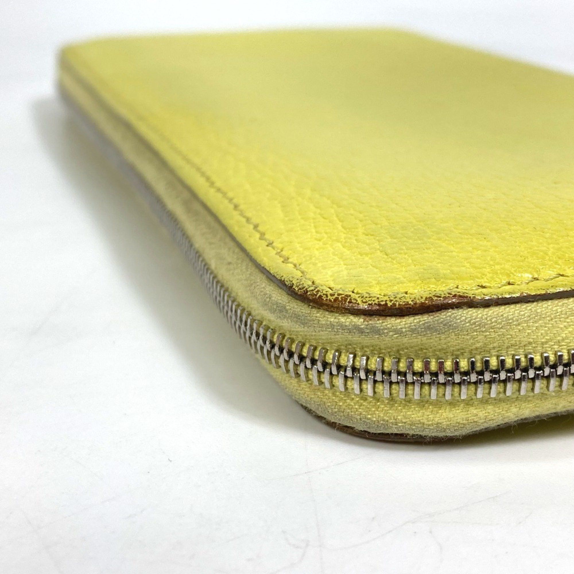 Hermes Hermes Long wallet Zip Around Long Wallet yellow Size ONE SIZE - 5 Thumbnail