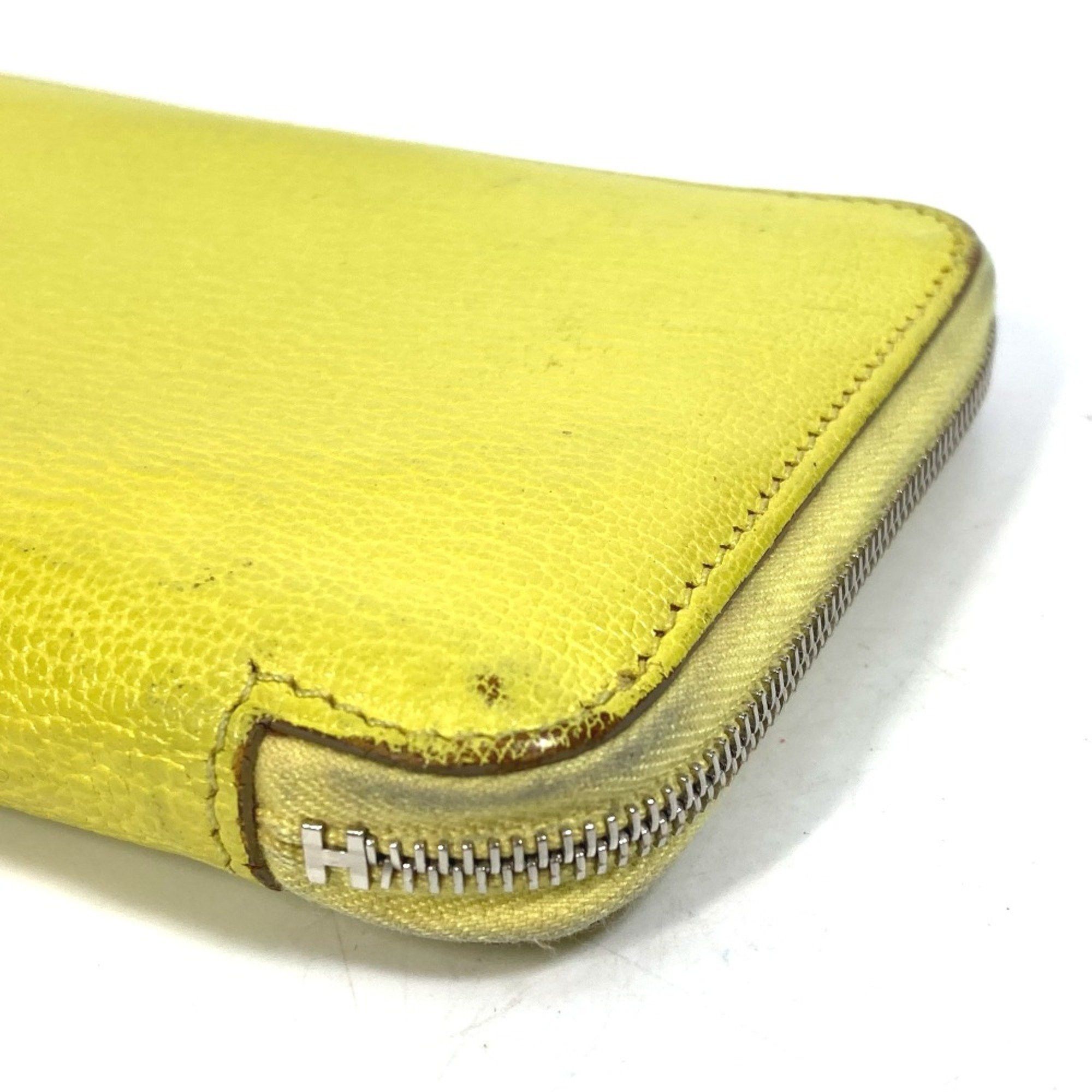 Hermes Hermes Long wallet Zip Around Long Wallet yellow Size ONE SIZE - 3 Thumbnail