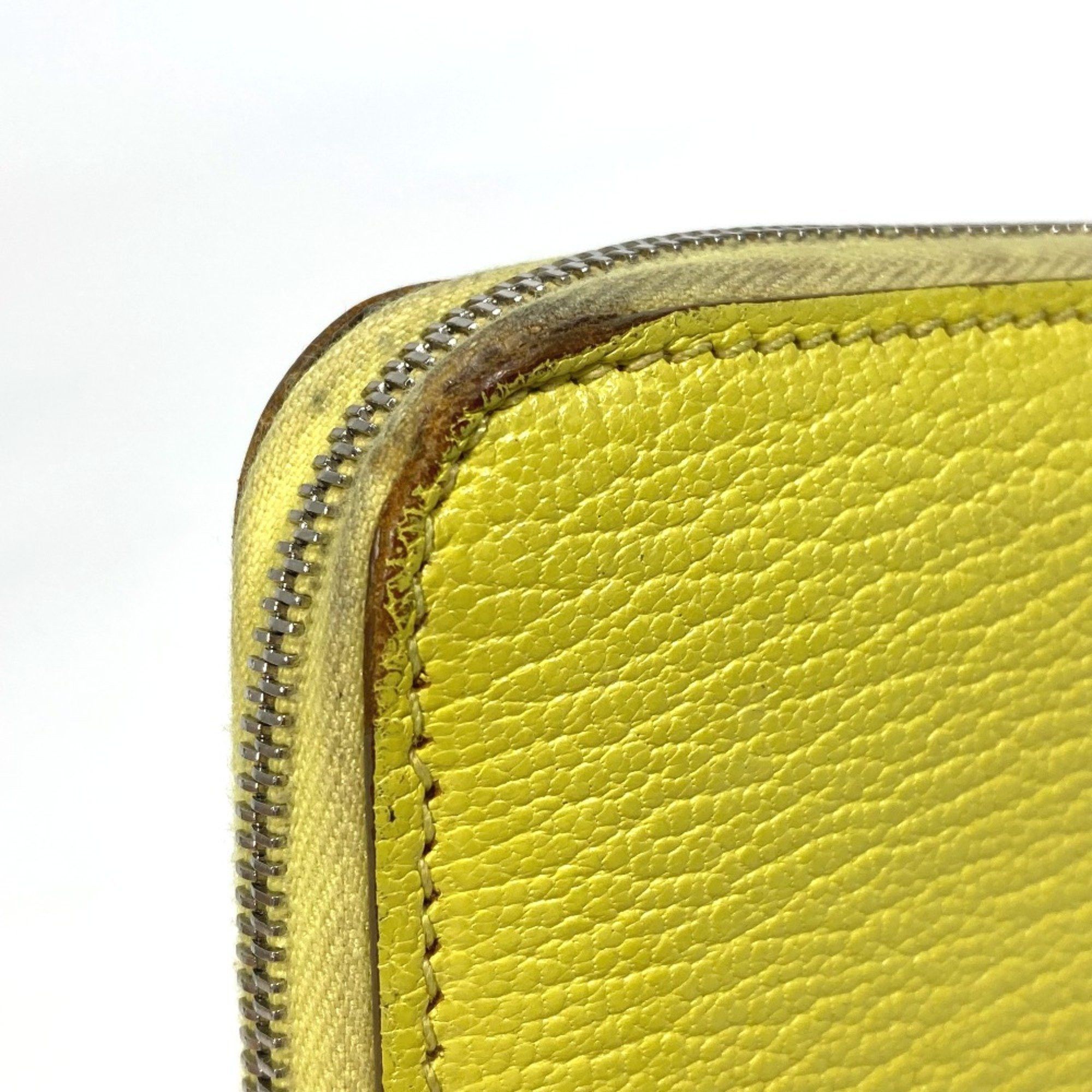 Hermes Hermes Long wallet Zip Around Long Wallet yellow Size ONE SIZE - 6 Thumbnail